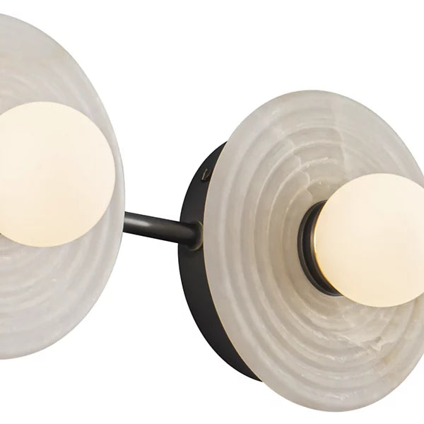 Dahlia Alabaster LED Vanity Light