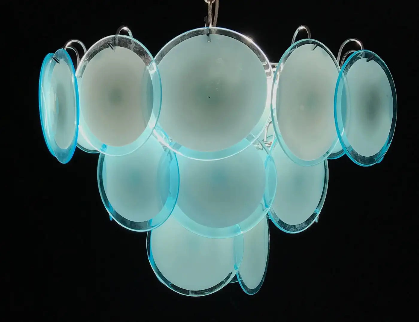 Vistosi Disc Murano Chandelier