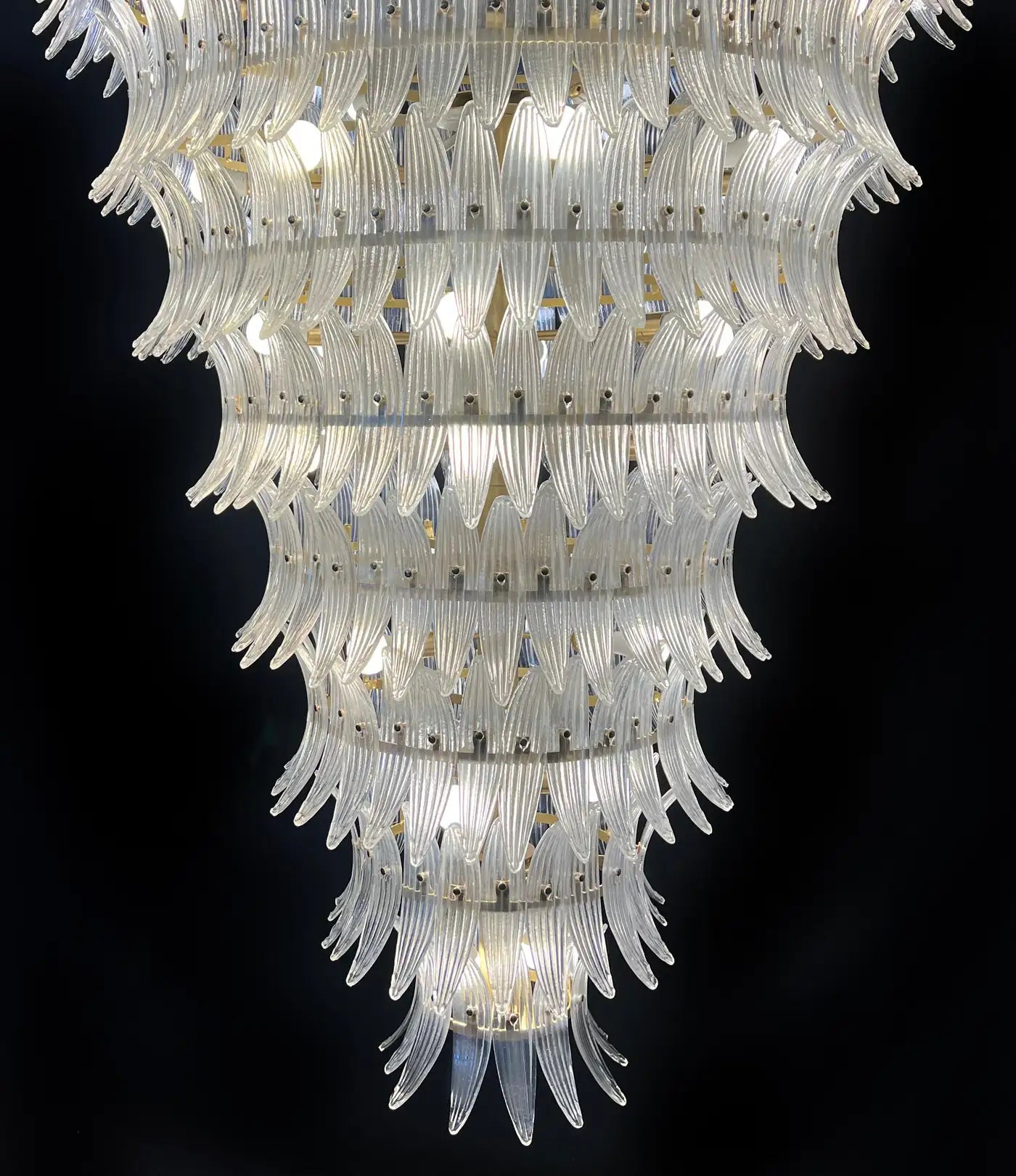 Giant Royal Palmette Murano Chandelier
