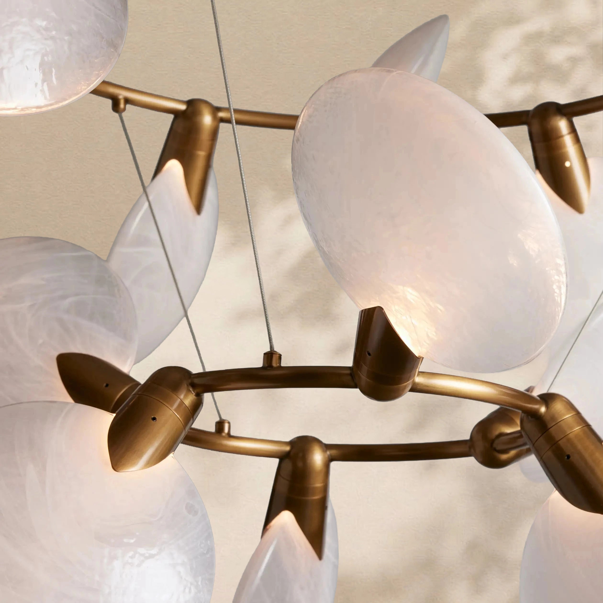 Leafloor 2-Tiered Halo Chandelier