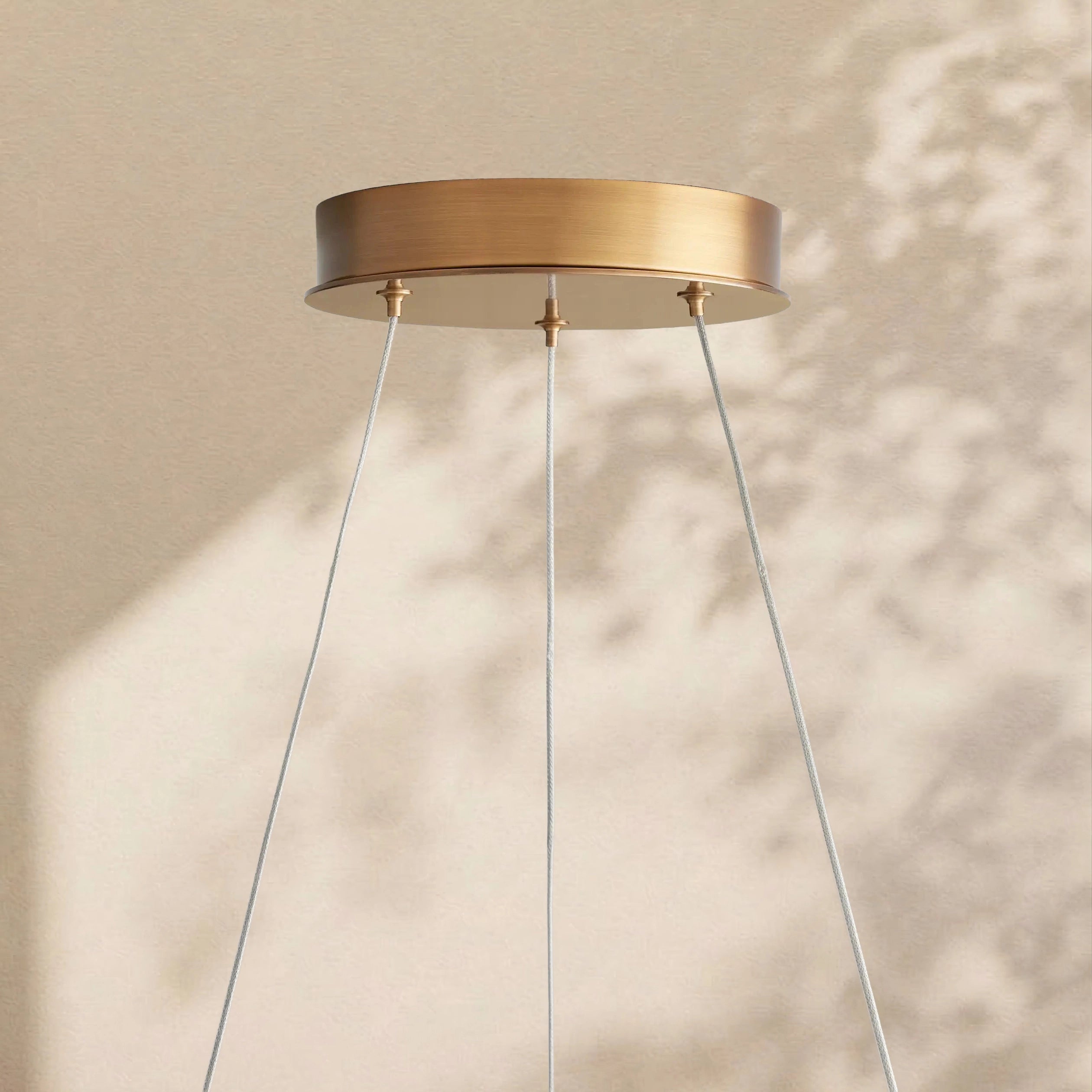 Leafloor 2-Tiered Halo Chandelier