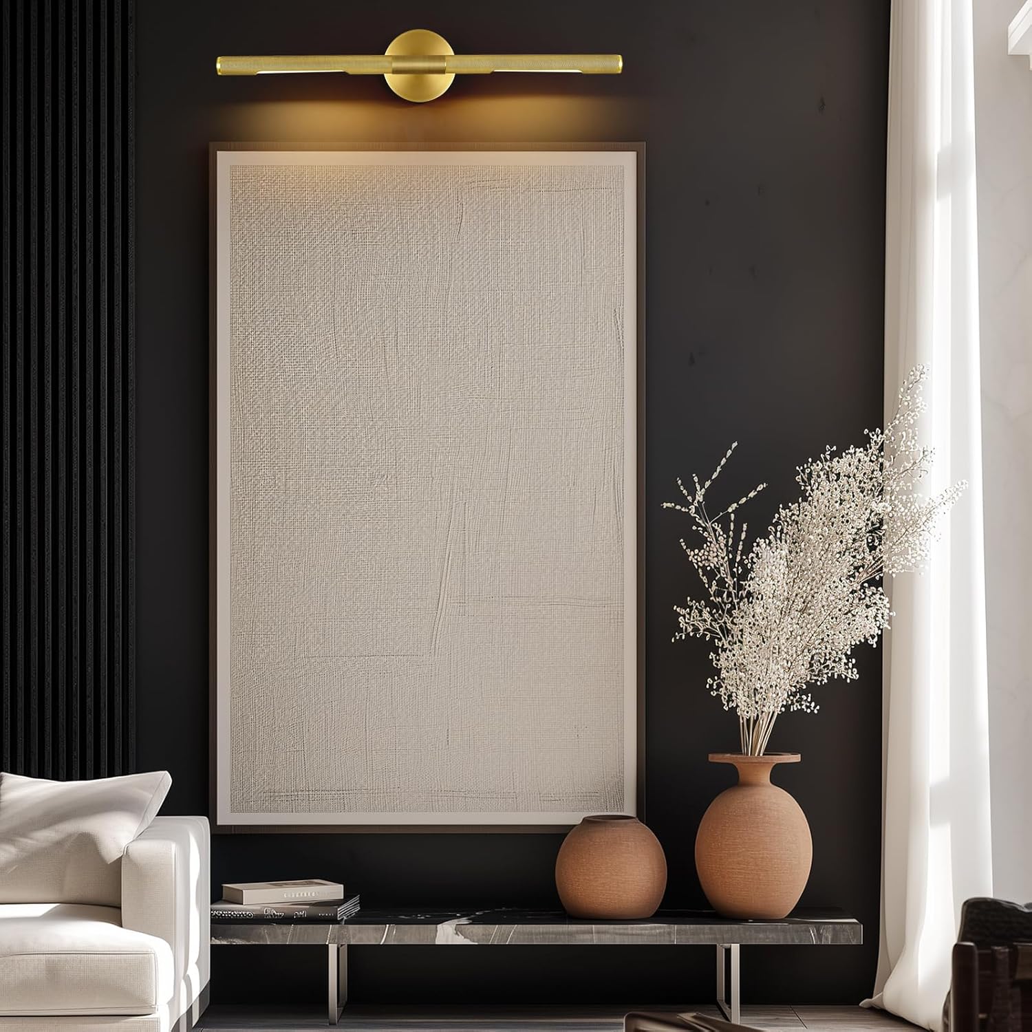 Hard-wired Knurled Picture Light