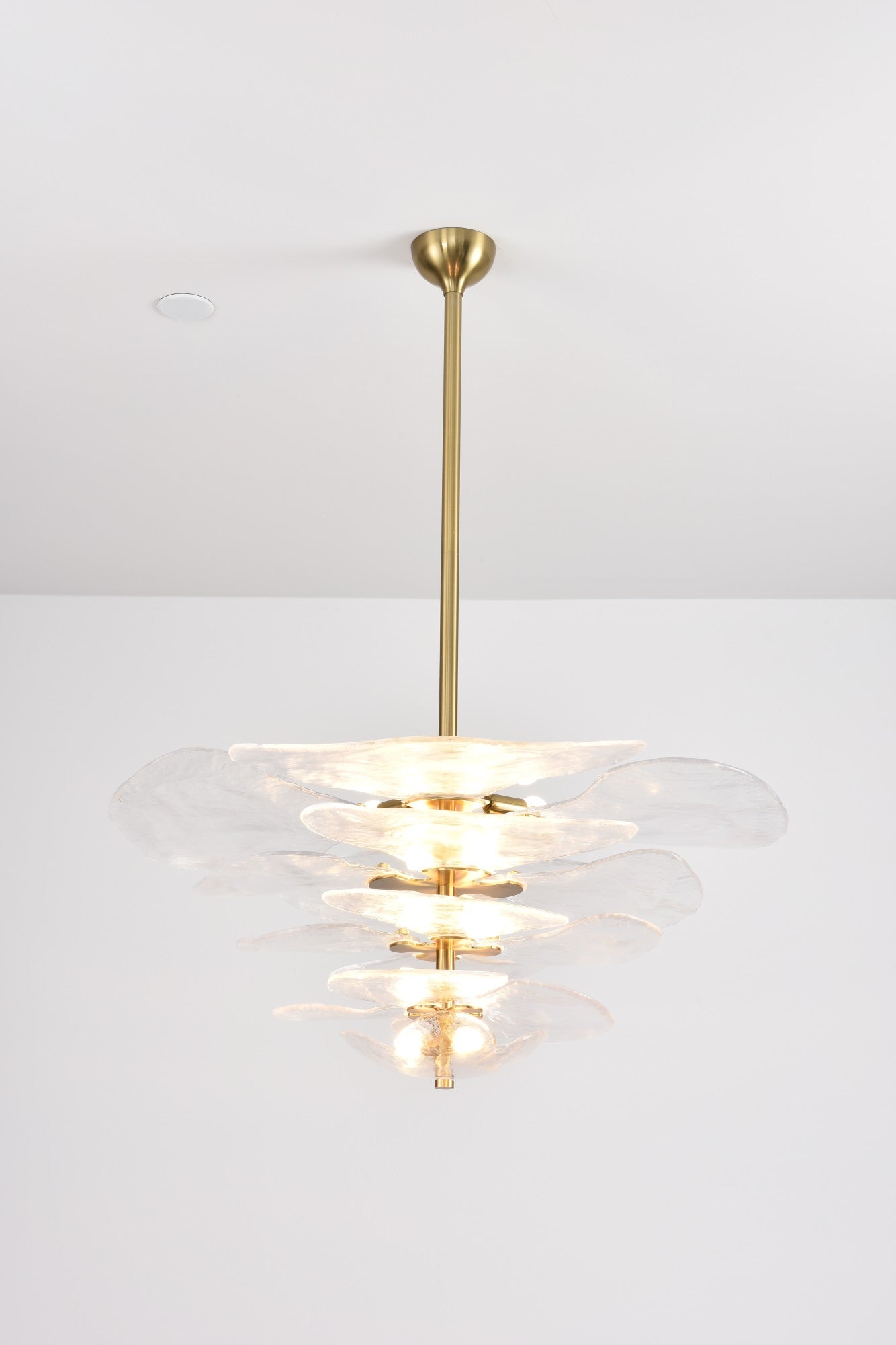 Petals Gold Murano Chandelier