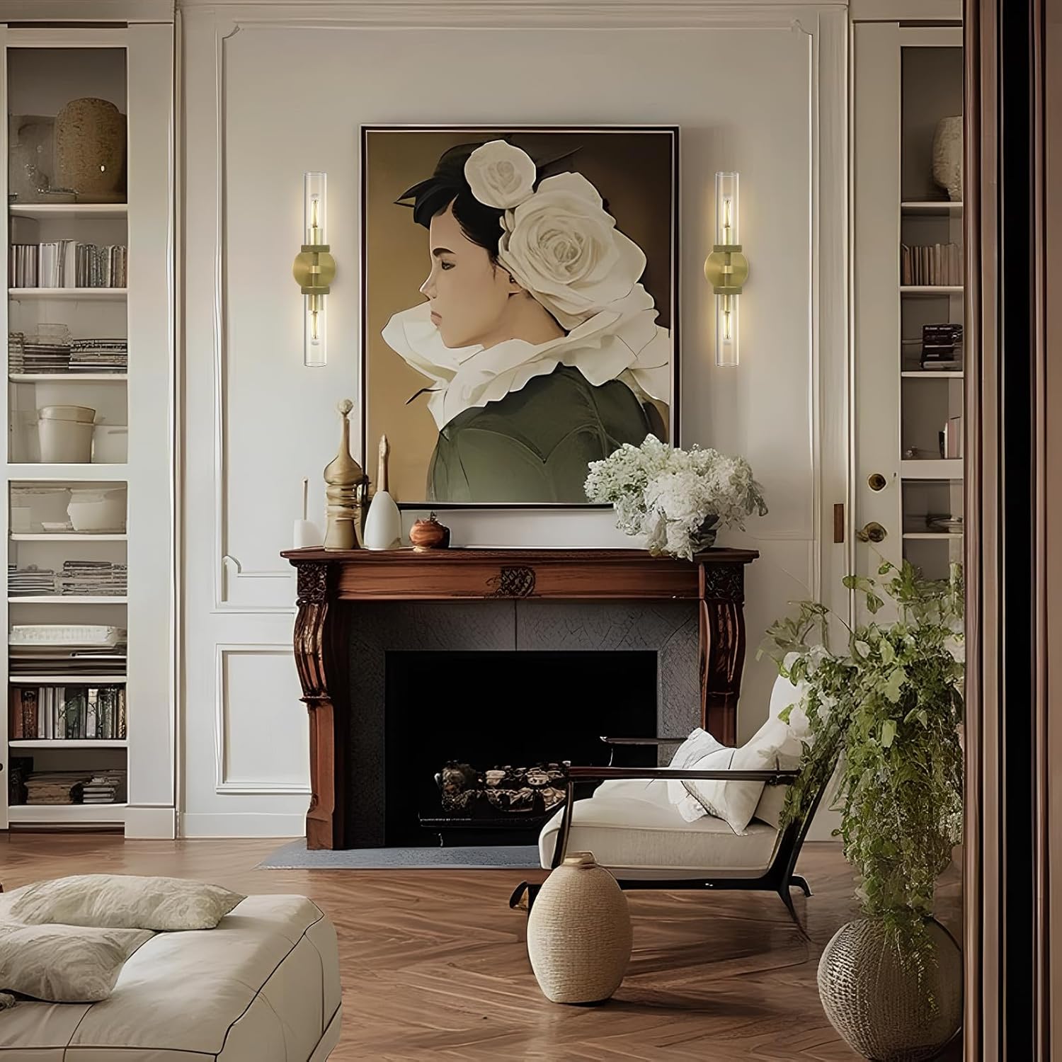 Knurled Glass Wall Sconces 2Light