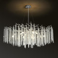 Round Silver Tree Branches Chandelier 40