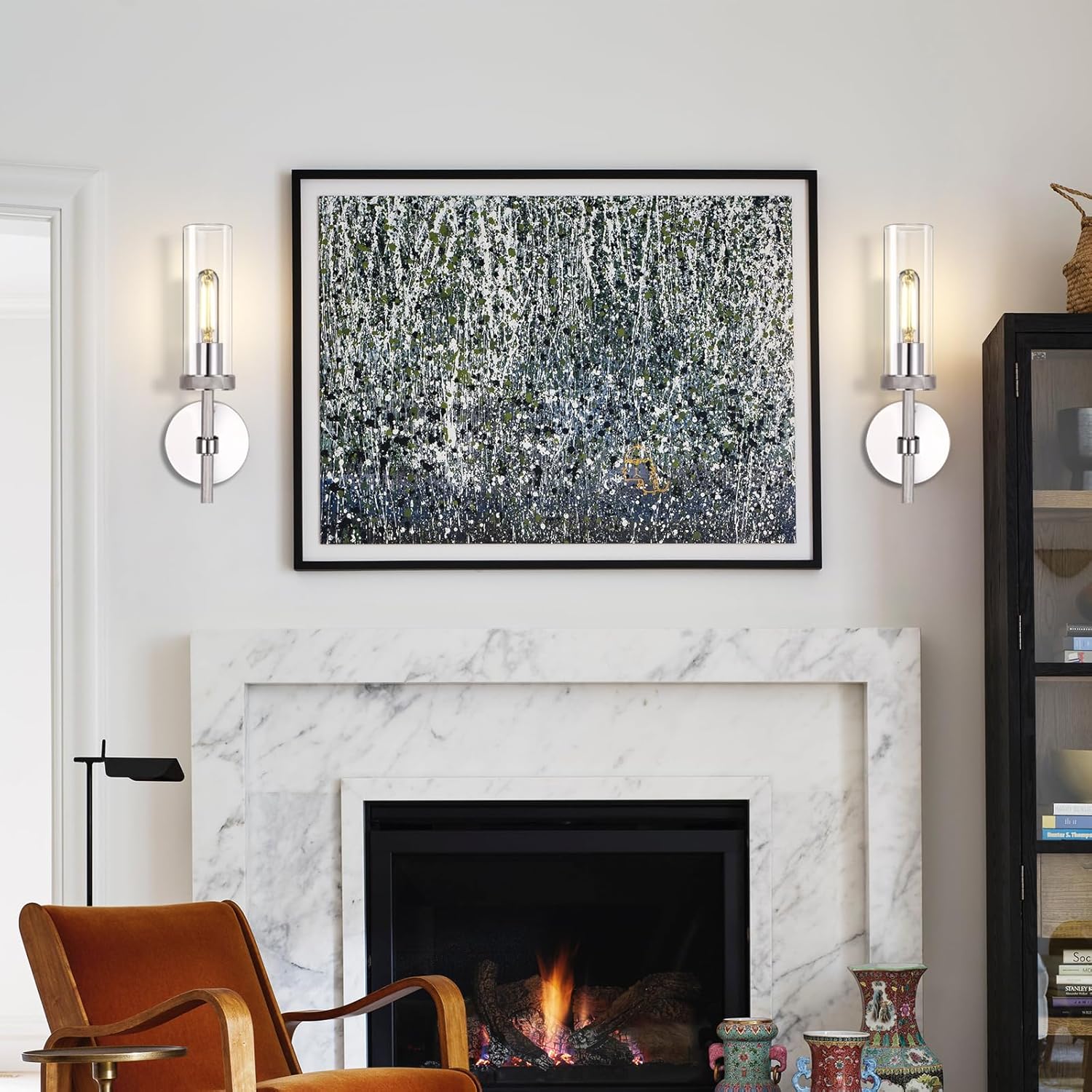 Knurled Glass Wall Sconces 1 Light