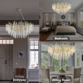Round Gold Tree Branches Chandelier 47