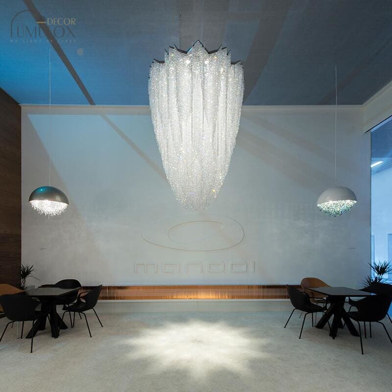 Burj Chandeliers in Clear Crystal