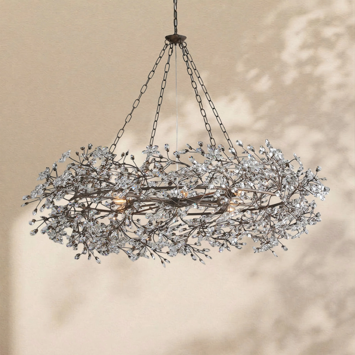 Fiore Crown Chandelier 39" 48" 60"