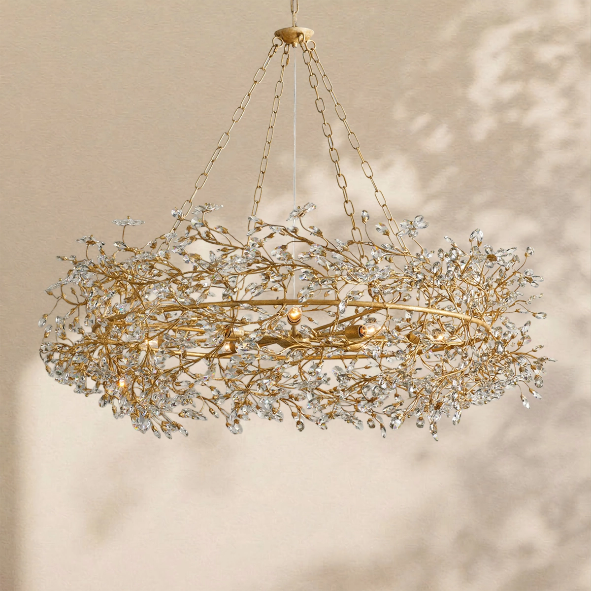 Fiore Crown Chandelier 39" 48" 60"