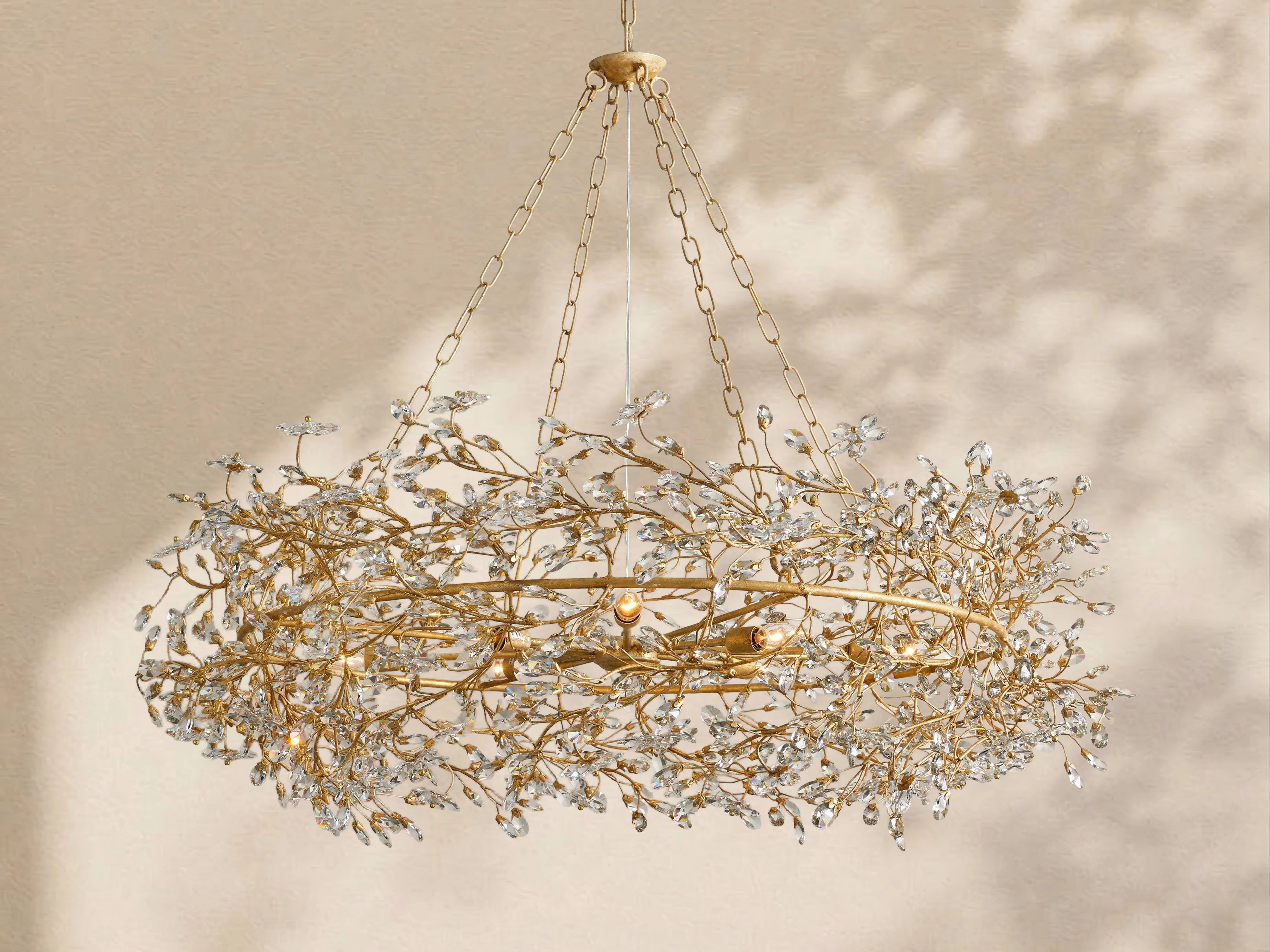 Fiore Crown Chandelier 39" 48" 60"