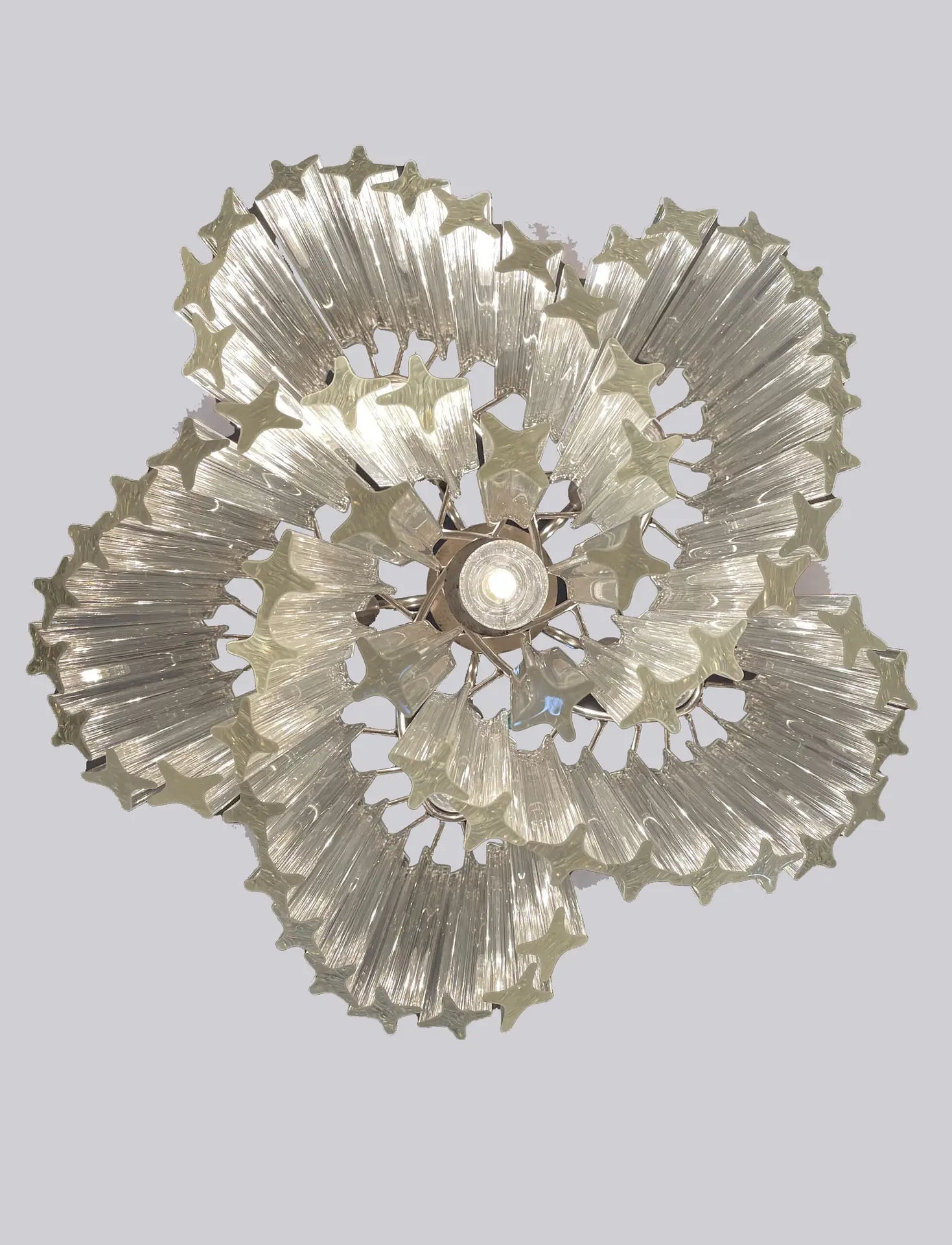Murano Chandelier 60 Clear Prism Glasses