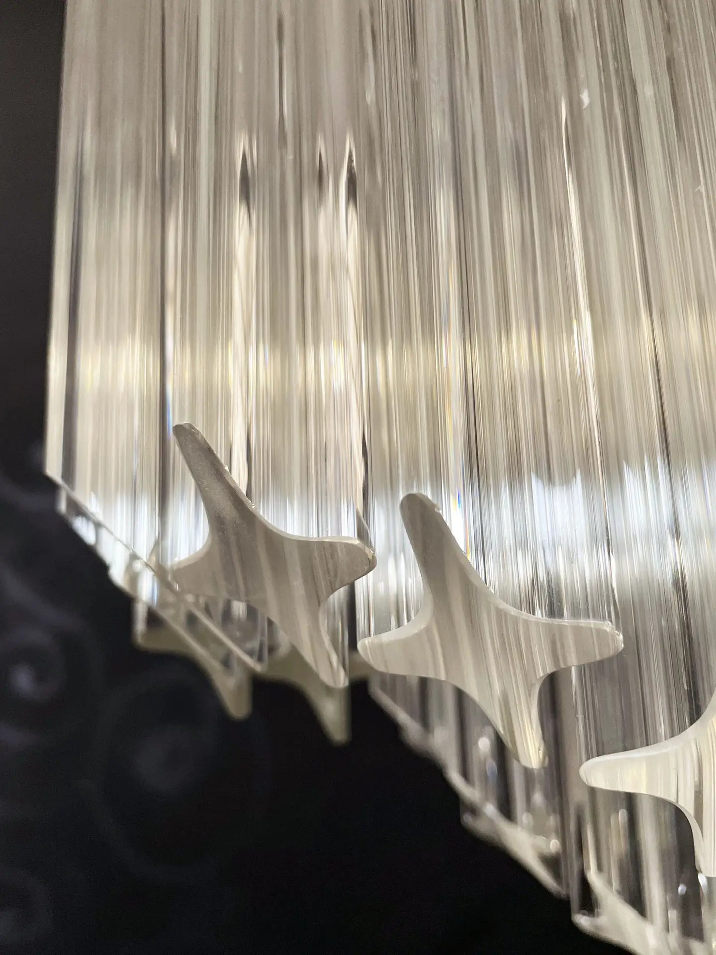 Murano Chandelier 60 Clear Prism Glasses
