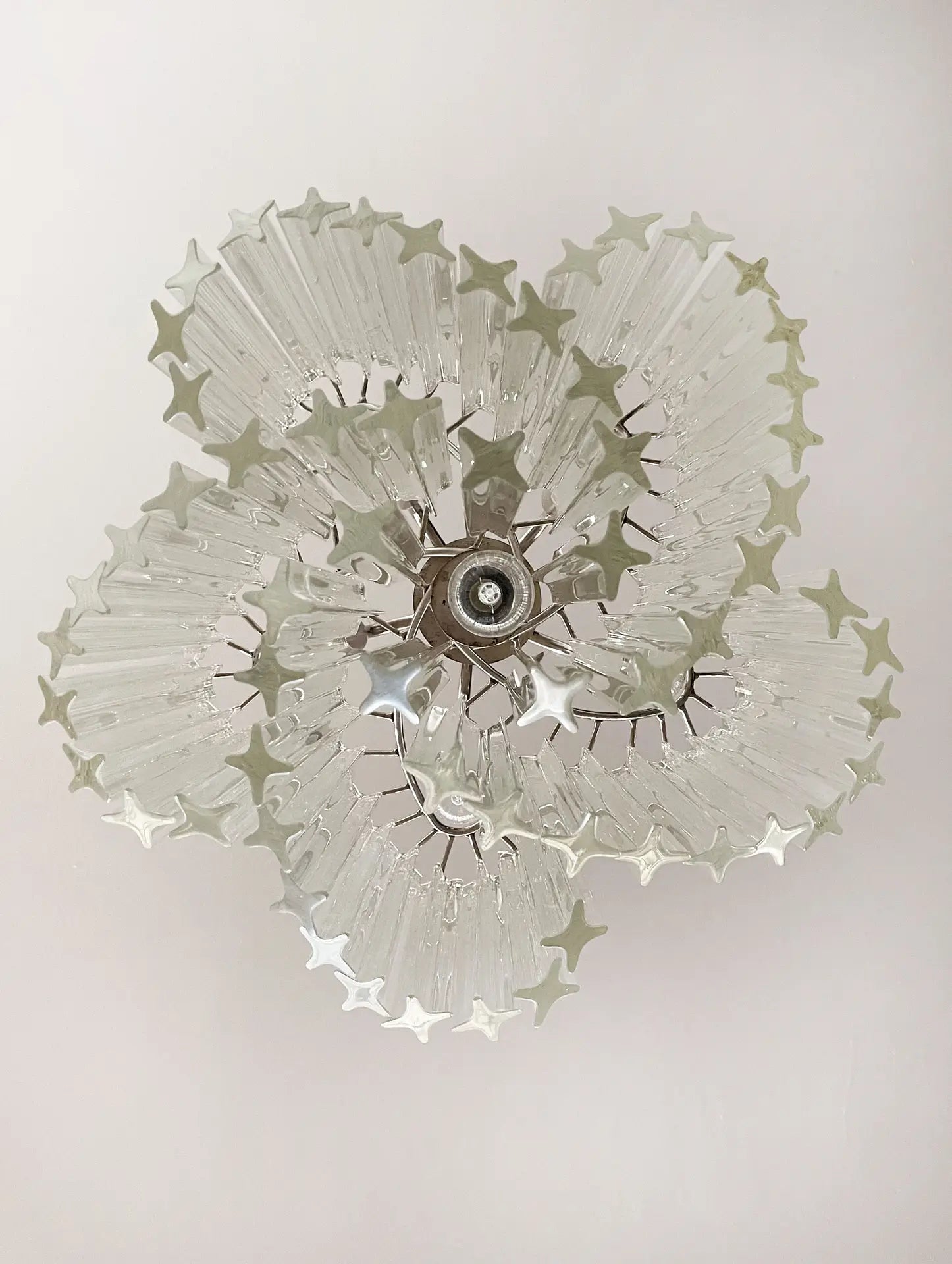 Murano Chandelier 60 Clear Prism Glasses