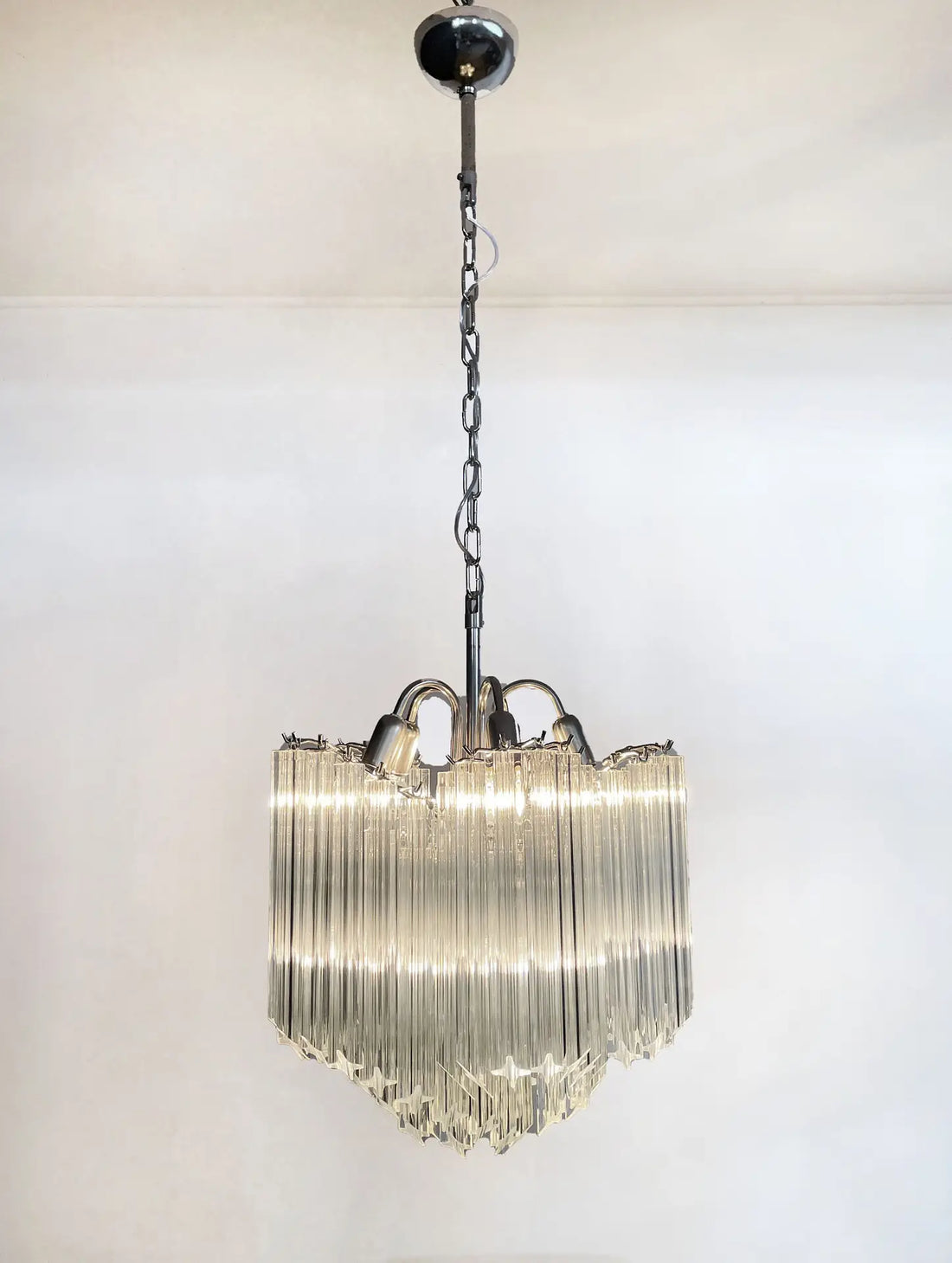 Murano Chandelier 60 Clear Prism Glasses