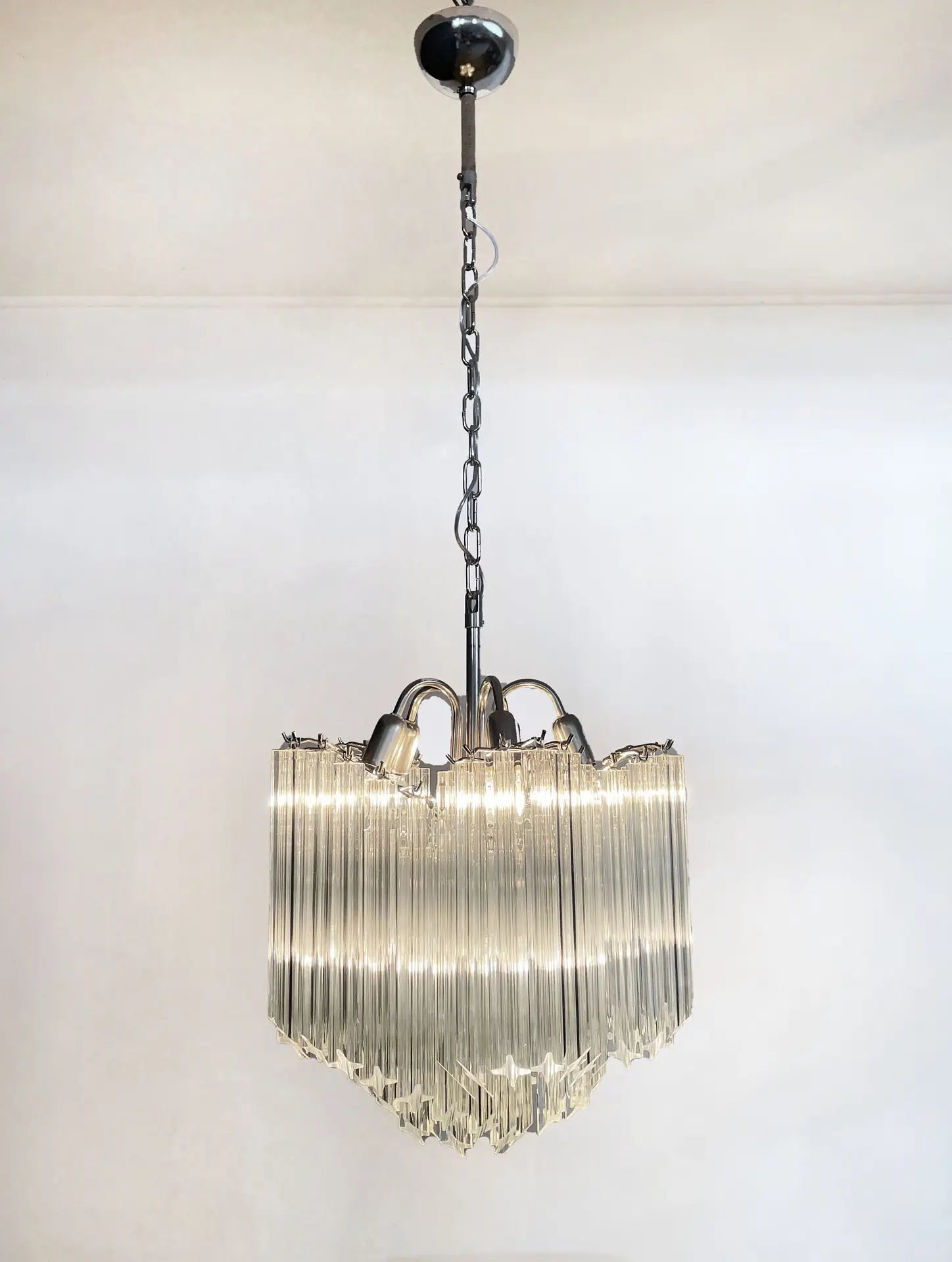 Murano Chandelier 60 Clear Prism Glasses