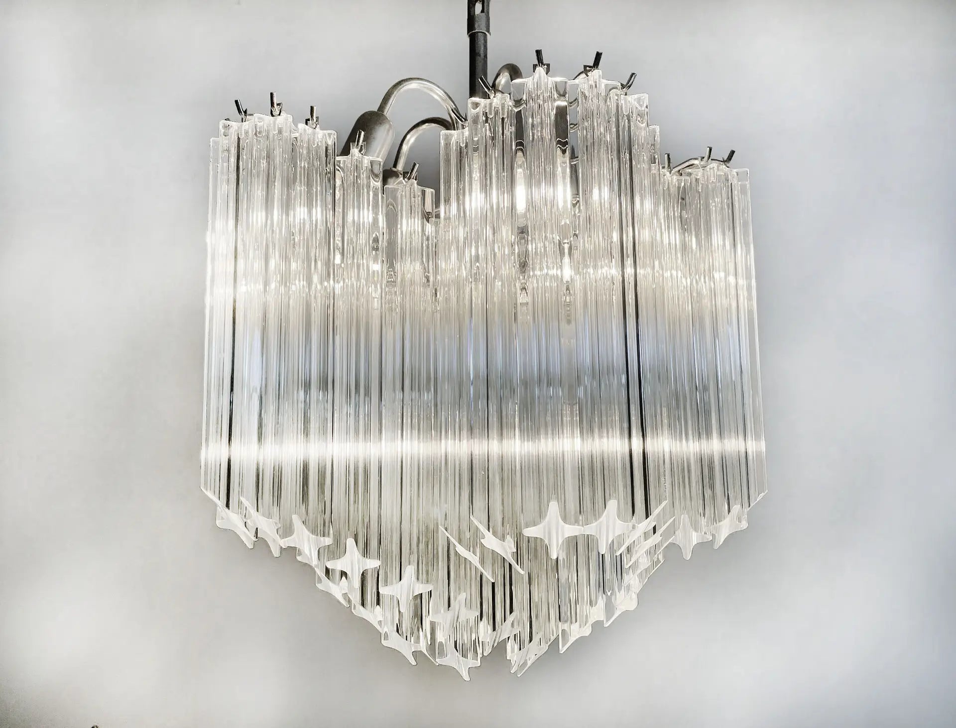 Murano Chandelier 60 Clear Prism Glasses