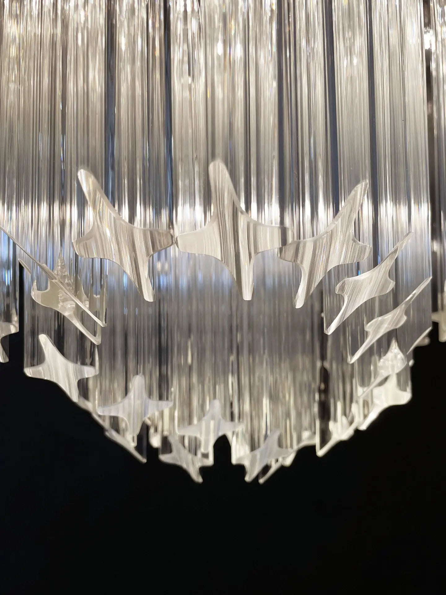 Murano Chandelier 60 Clear Prism Glasses