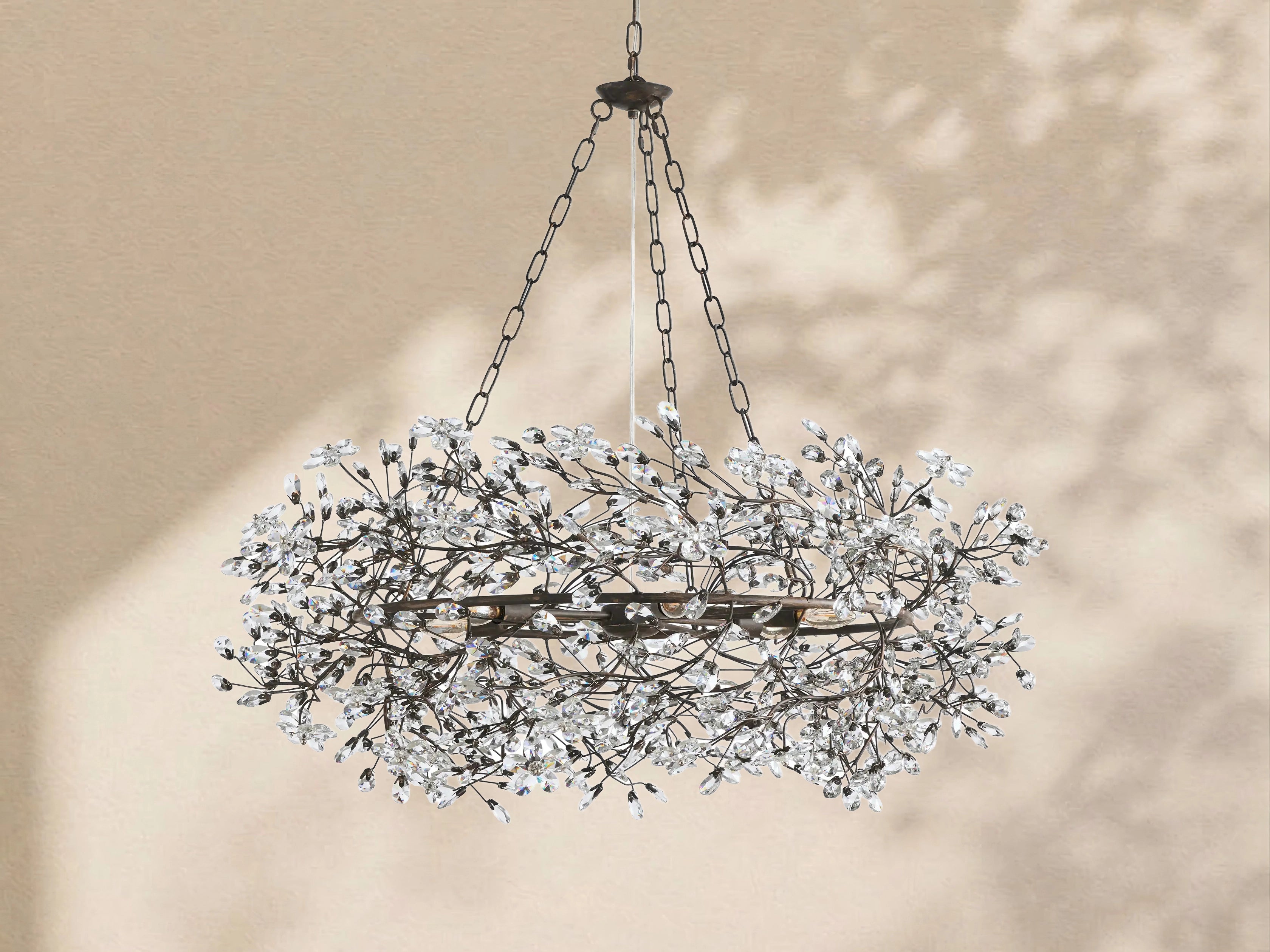 Fiore Crown Chandelier 39" 48" 60"