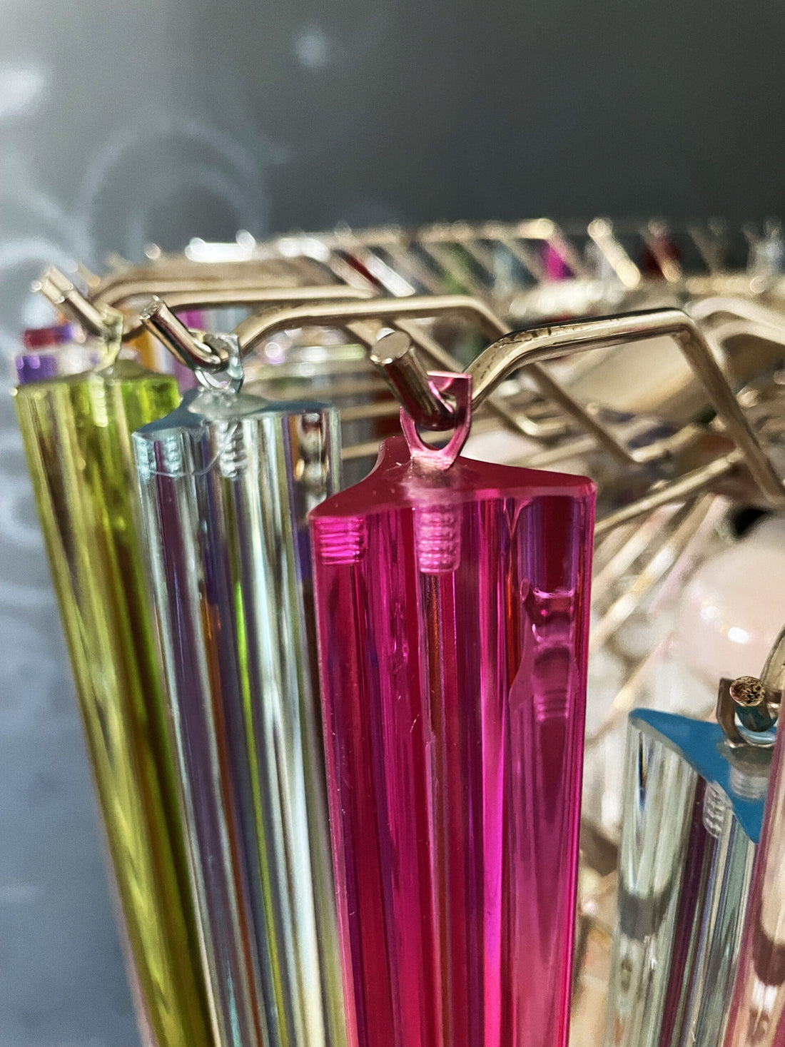 Murano Chandelier 265 Multicolored Prism Glasses