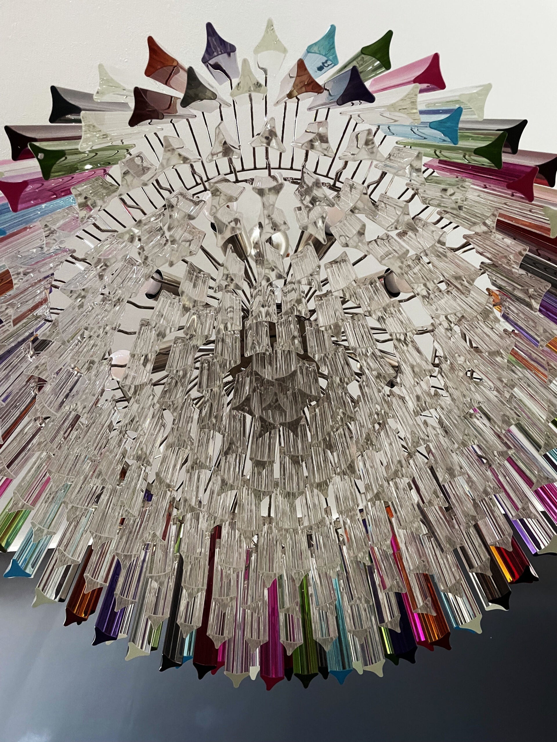 Murano Chandelier 265 Multicolored Prism Glasses