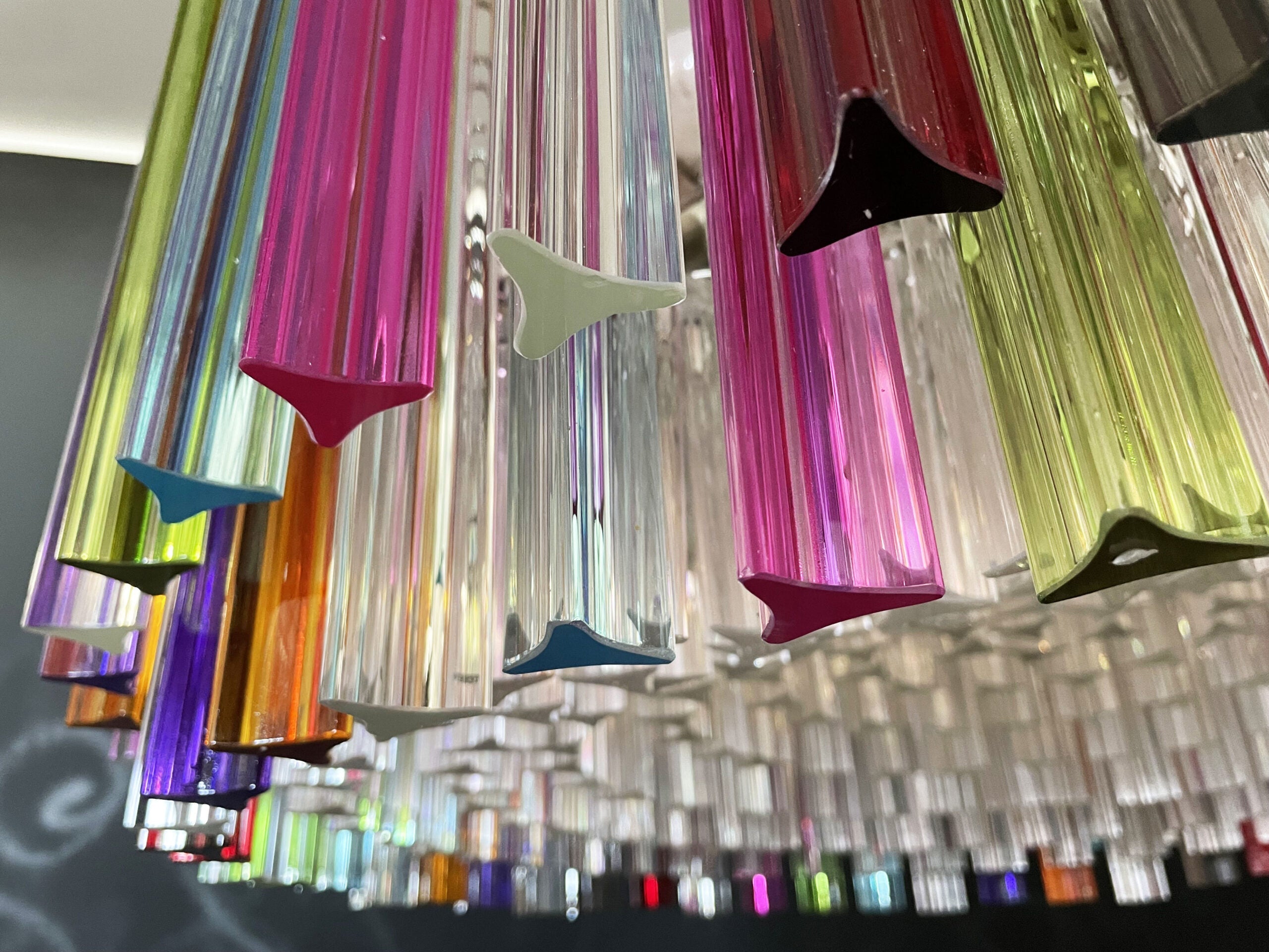 Murano Chandelier 265 Multicolored Prism Glasses
