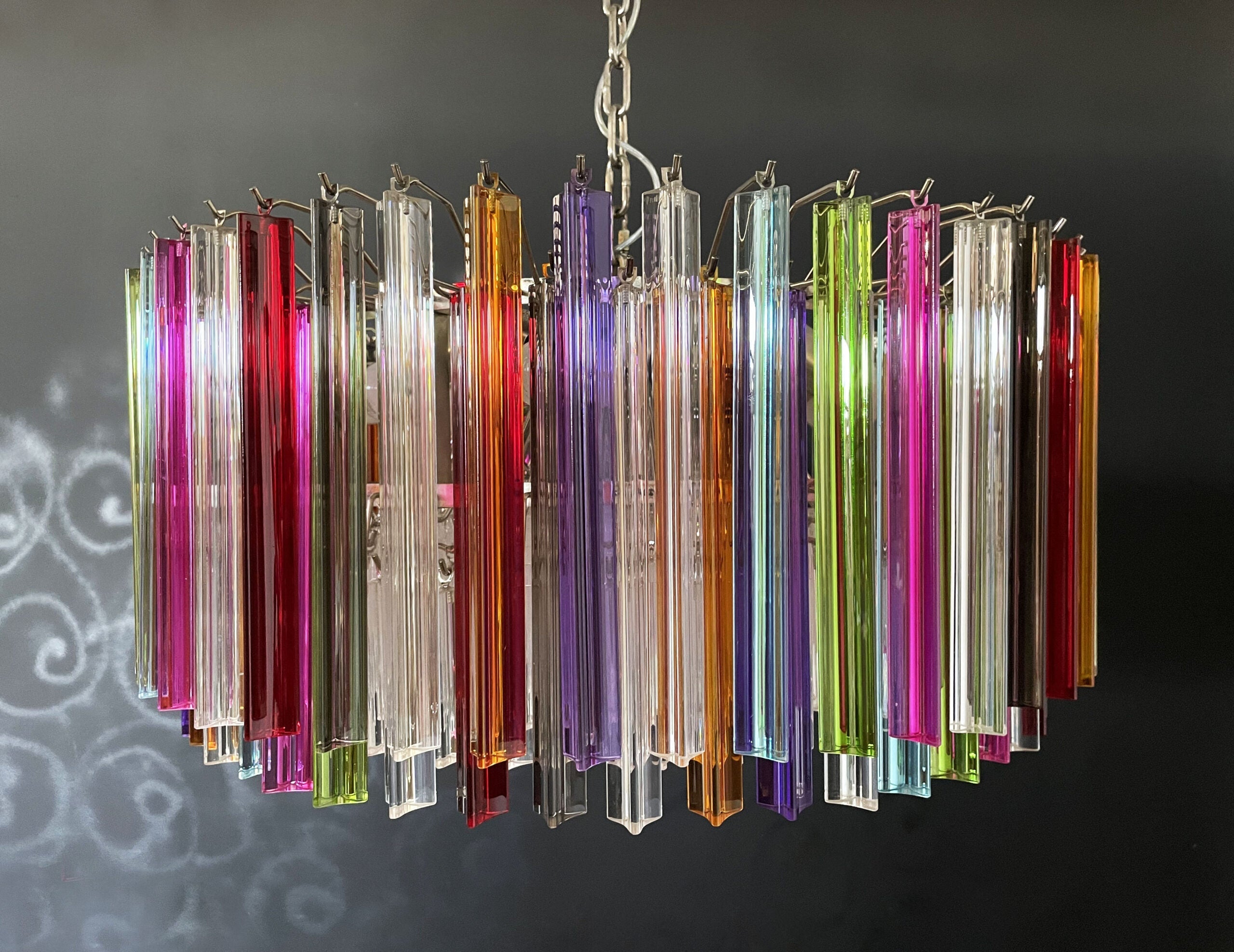Murano Chandelier 265 Multicolored Prism Glasses