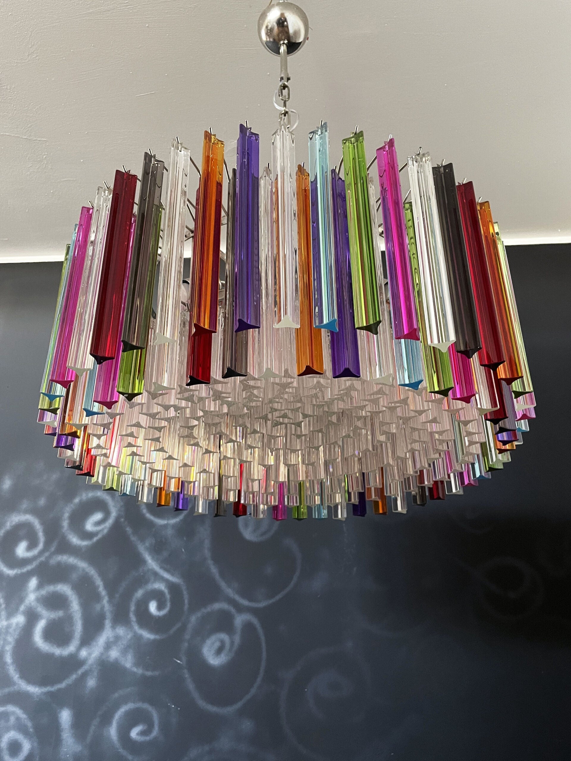Murano Chandelier 265 Multicolored Prism Glasses