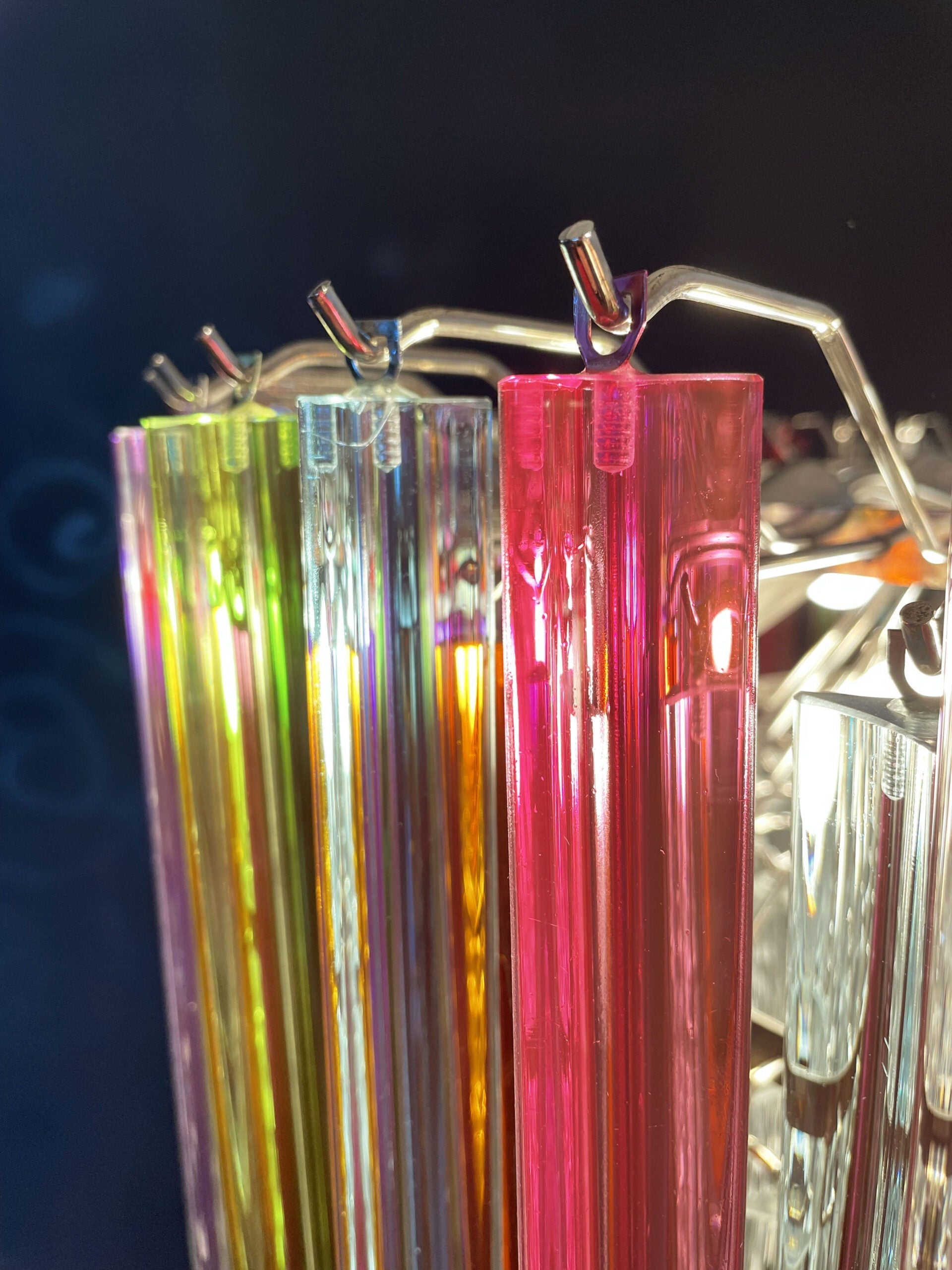 Murano Chandelier 265 Multicolored Prism Glasses