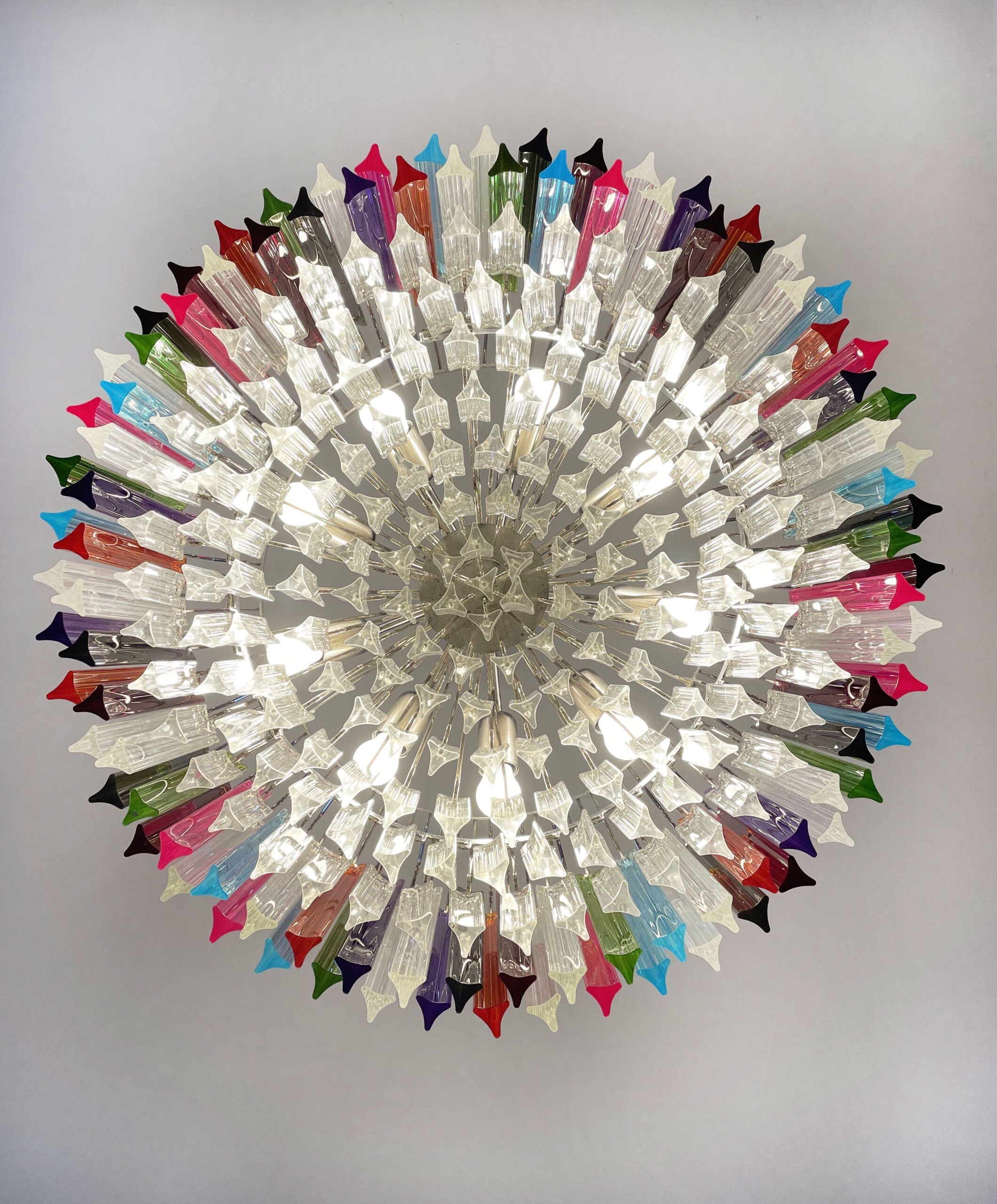 Murano Chandelier 265 Multicolored Prism Glasses