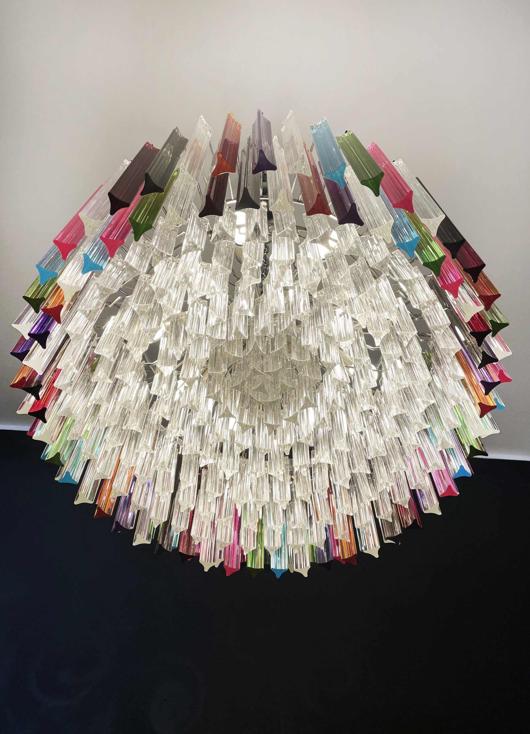 Murano Chandelier 265 Multicolored Prism Glasses