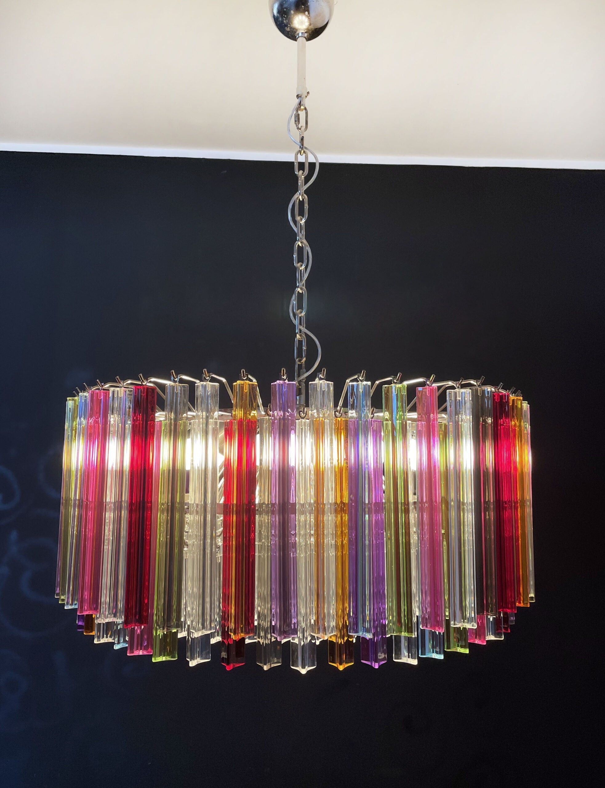 Murano Chandelier 265 Multicolored Prism Glasses
