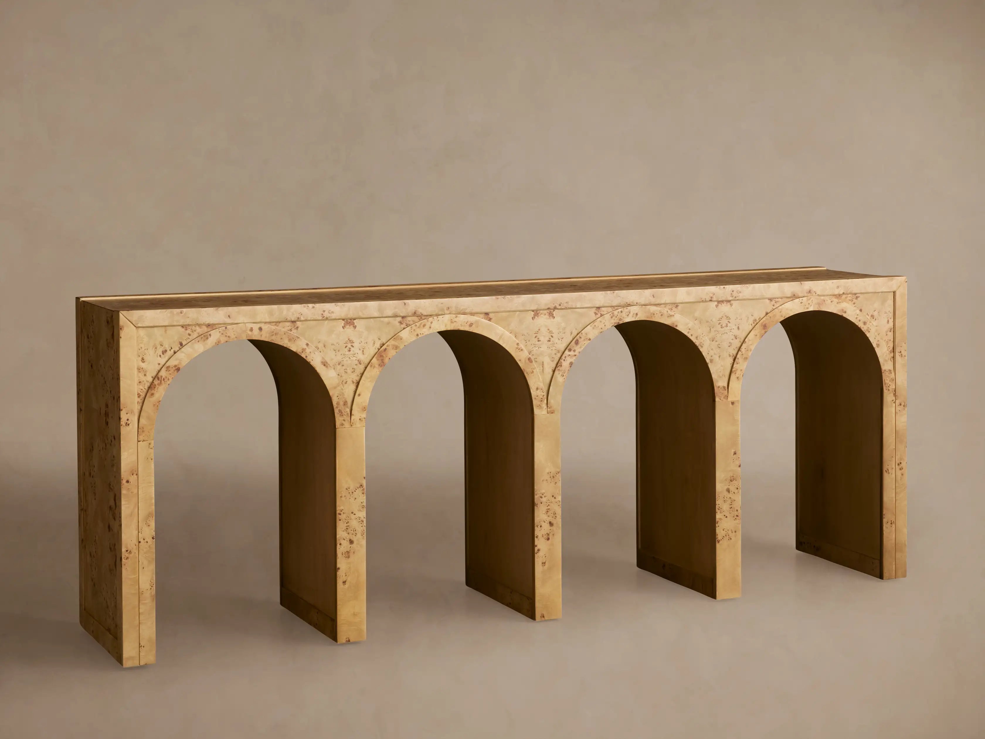 Hattiea Burl Console Table