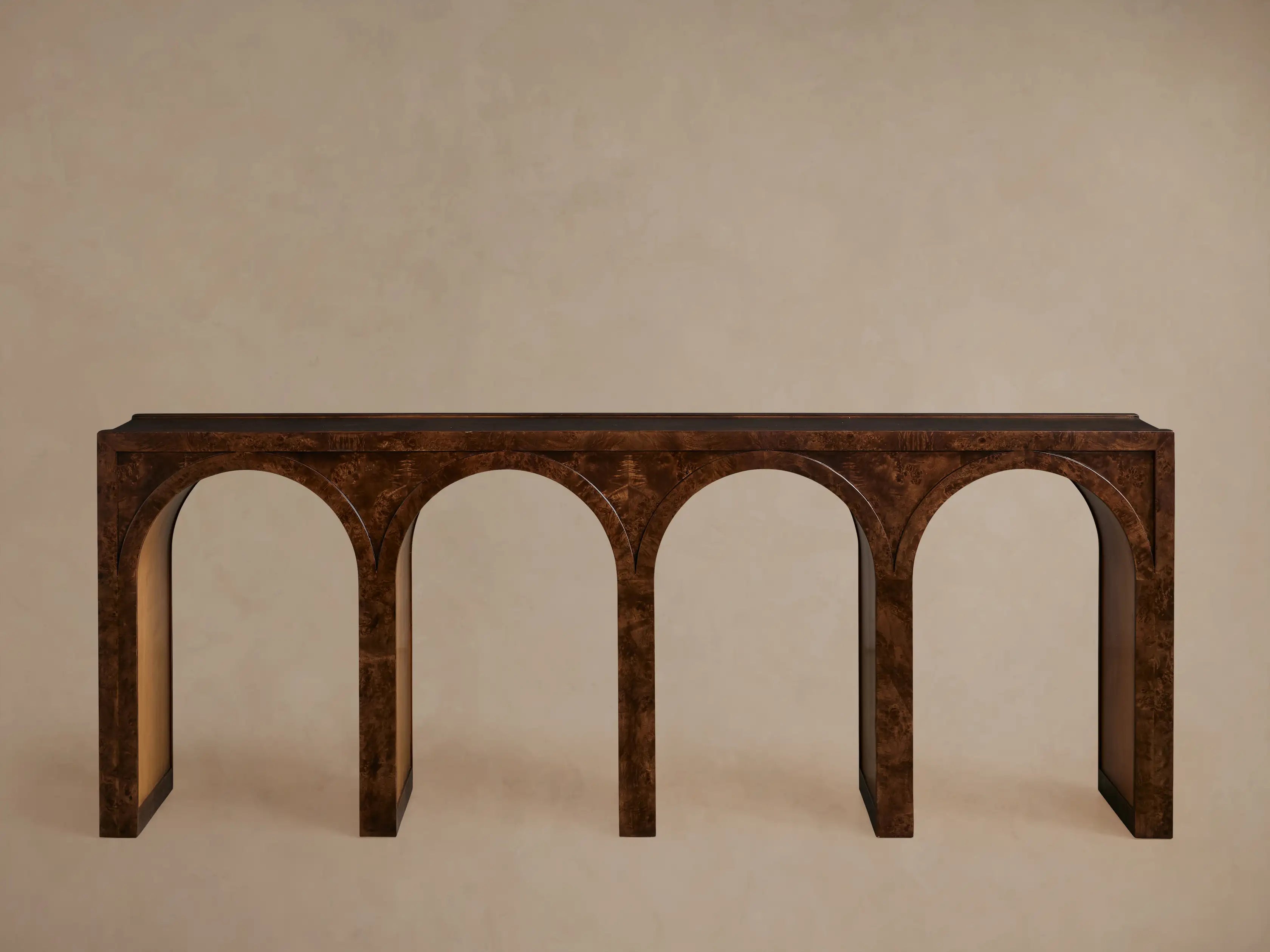 Hattiea Burl Console Table