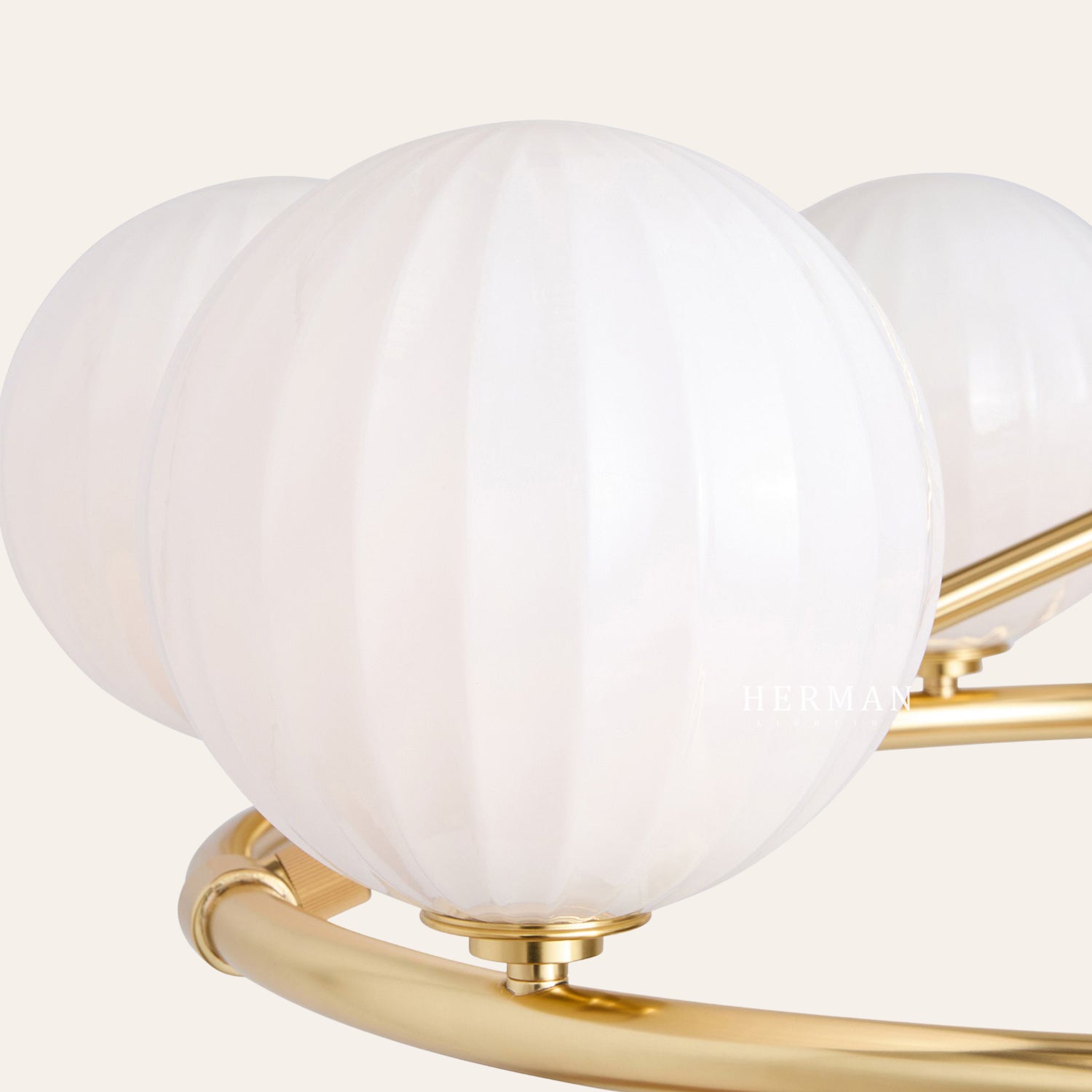 Enzo 36" Glass Round Chandelier