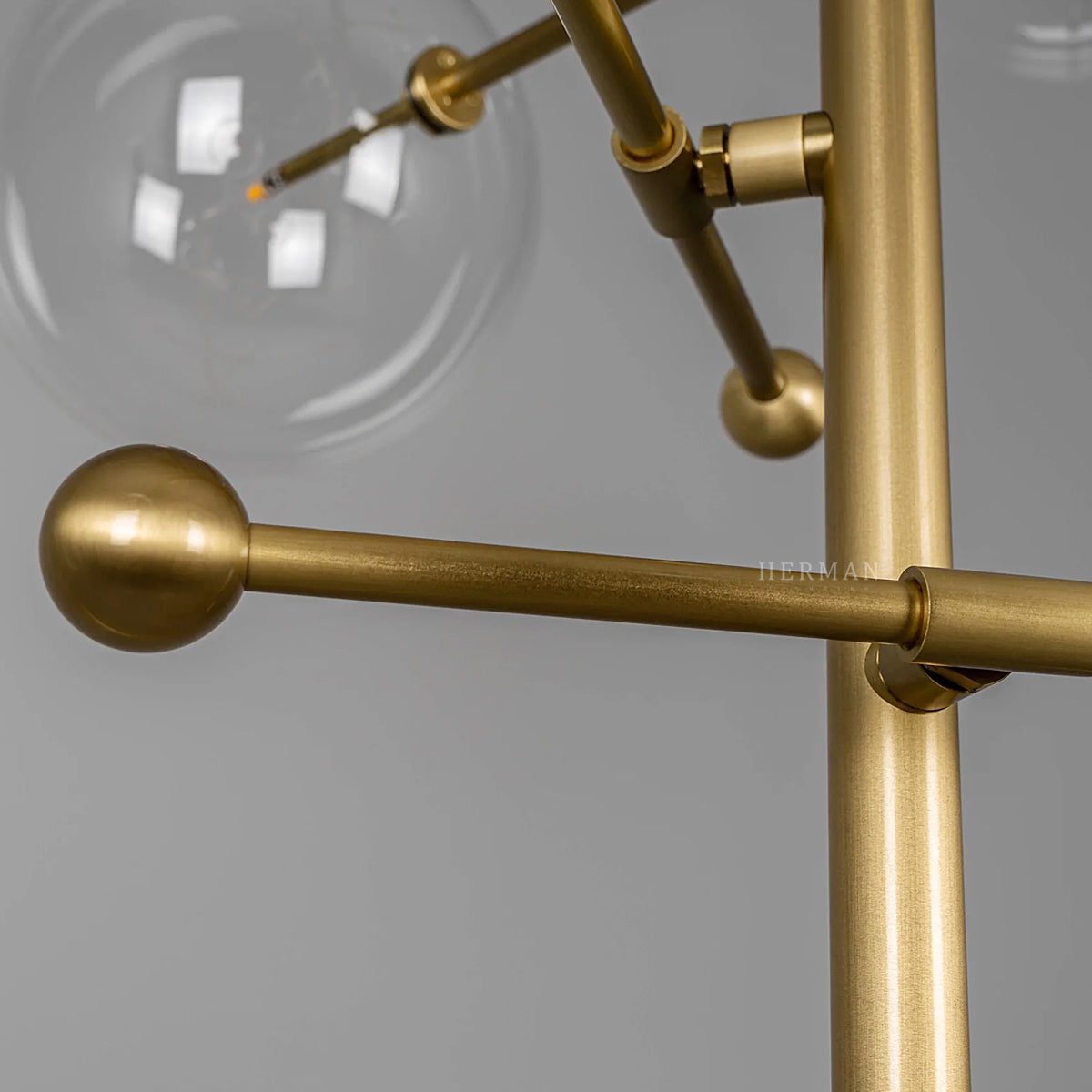 Aero 12-Light Modern Brass Chandelier