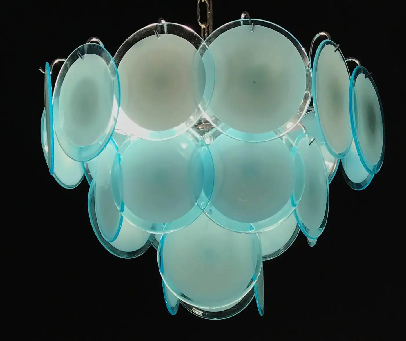 Vistosi Disc Murano Chandelier