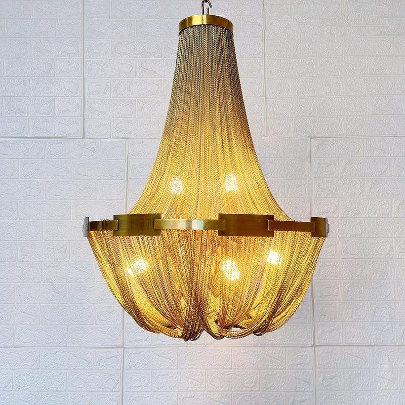 Alisa Tassel Aluminum Chain Chandelier