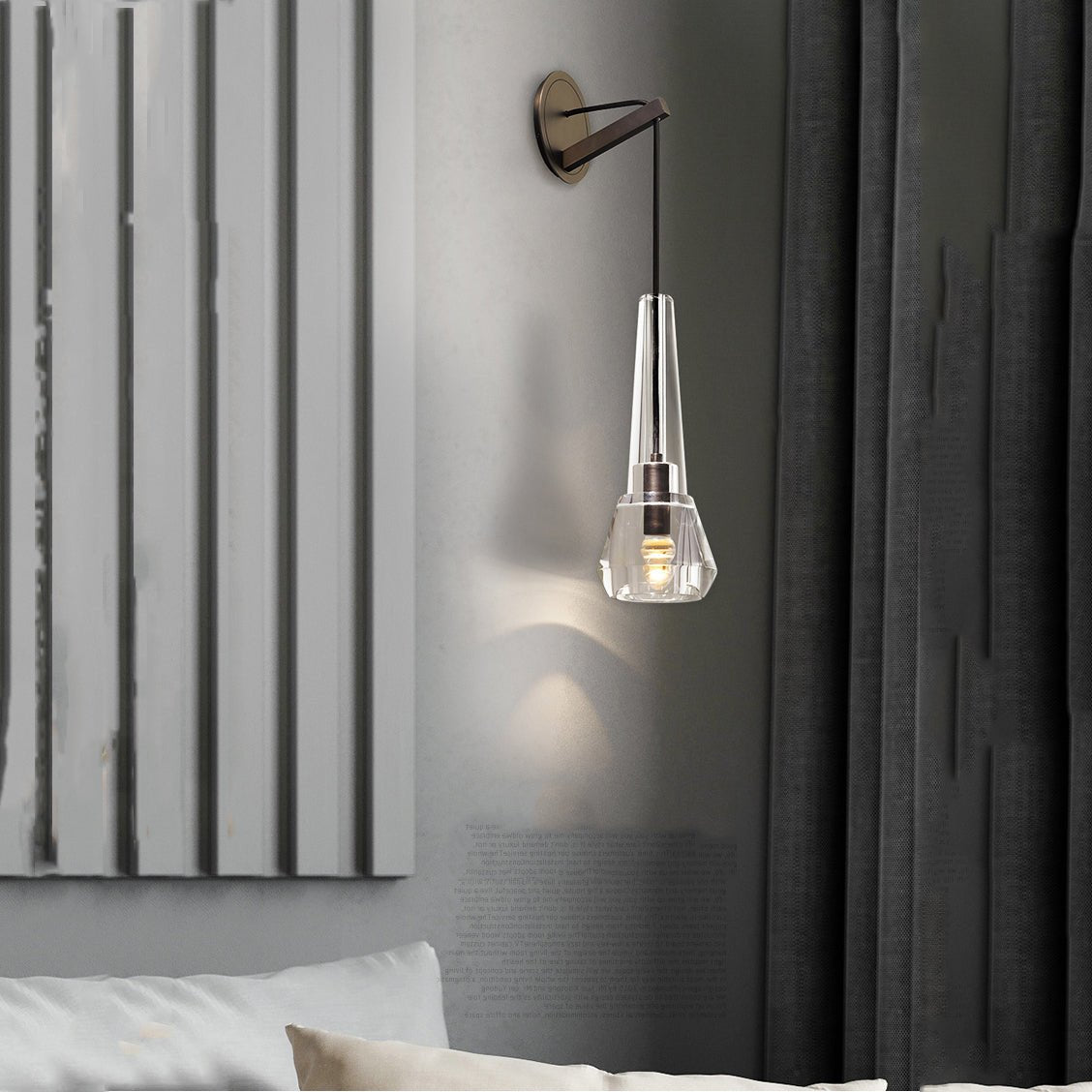 Maxine Modern Crystal Wall Sconce