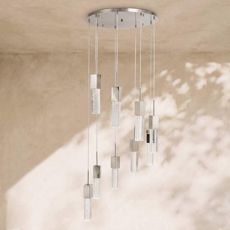 Rectangular Crystal Chandelier // 9 Light | Finesse
