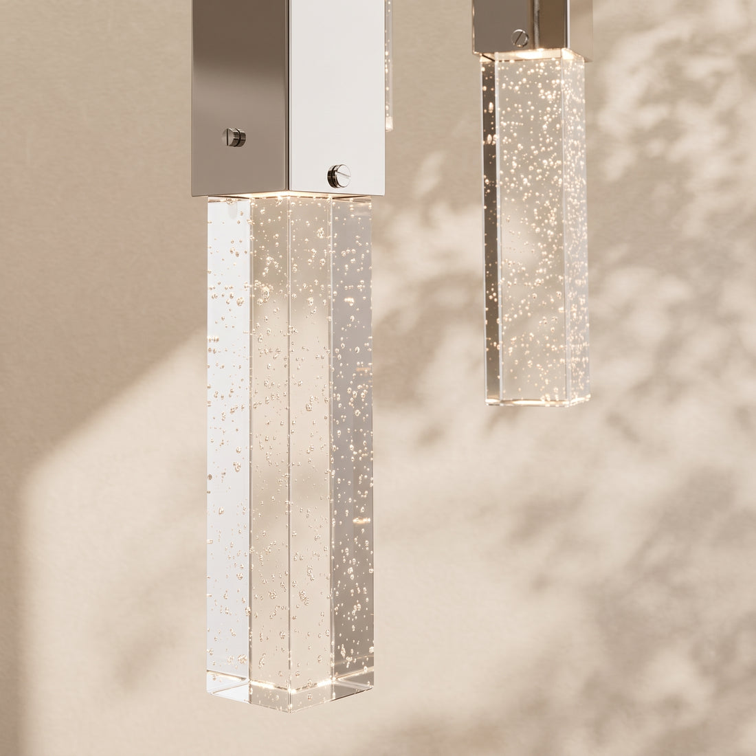 Rectangular Crystal Chandelier 9 Light