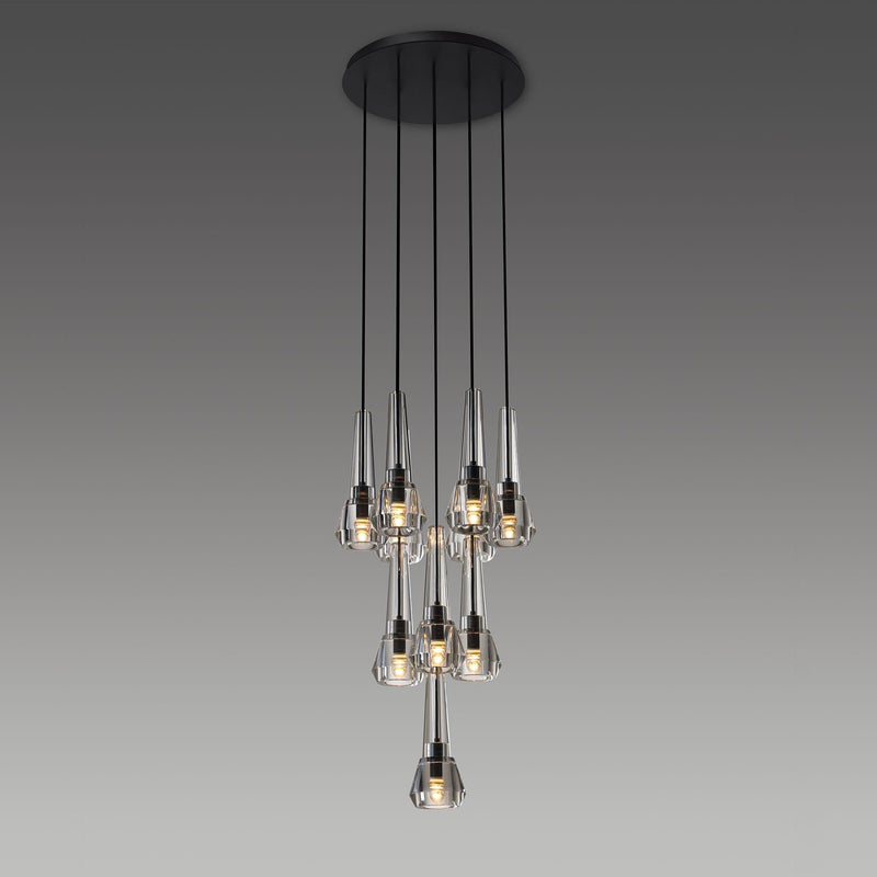 Maxine Modern Crystal Circular Pendant Lights
