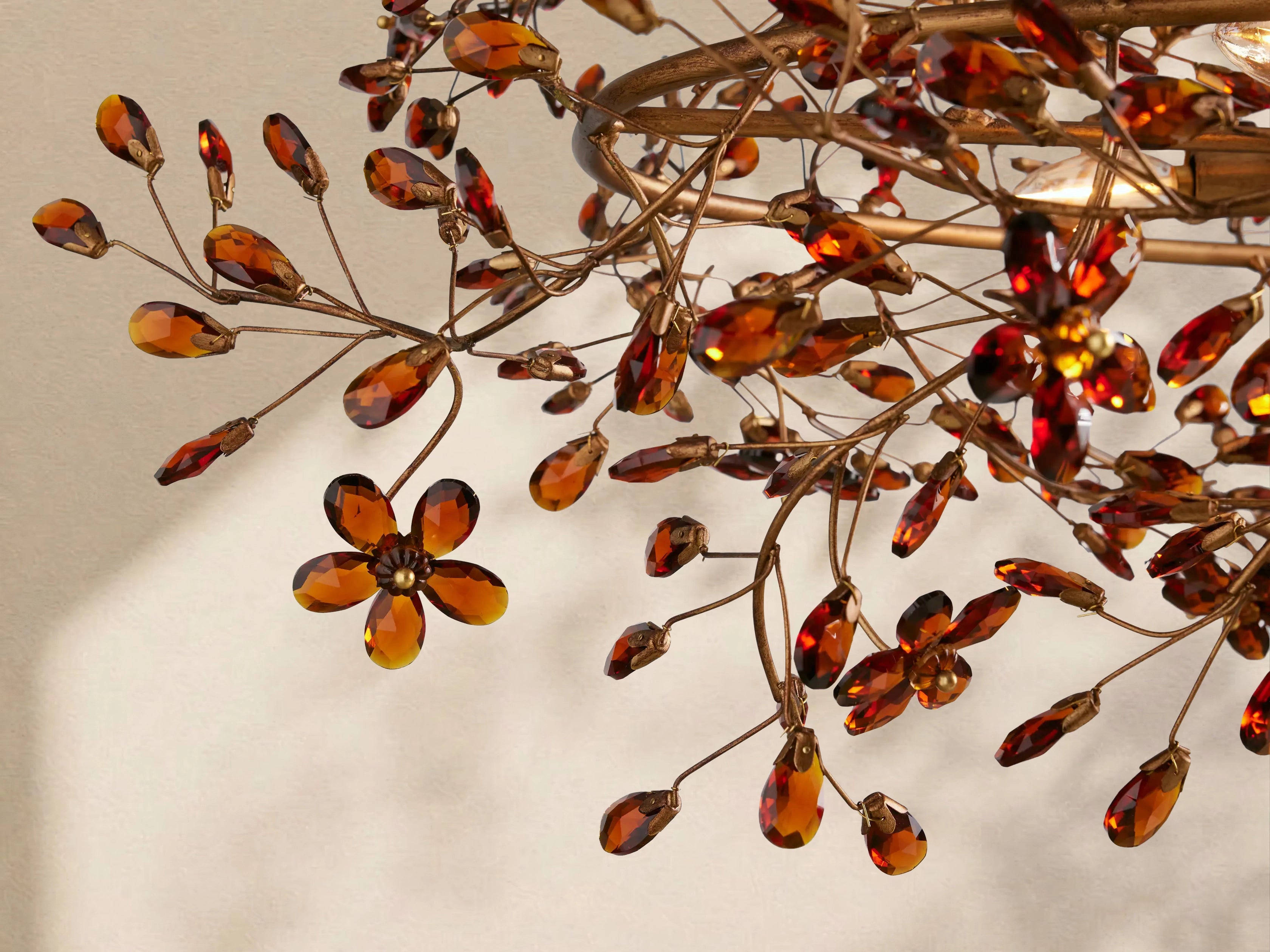 Fiore Colored Oval Chandelier 62" 74"