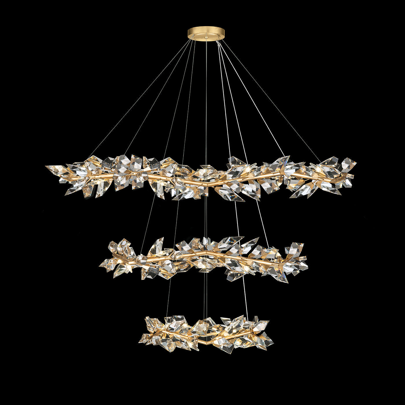 Foret Triple Tier Round Pendant