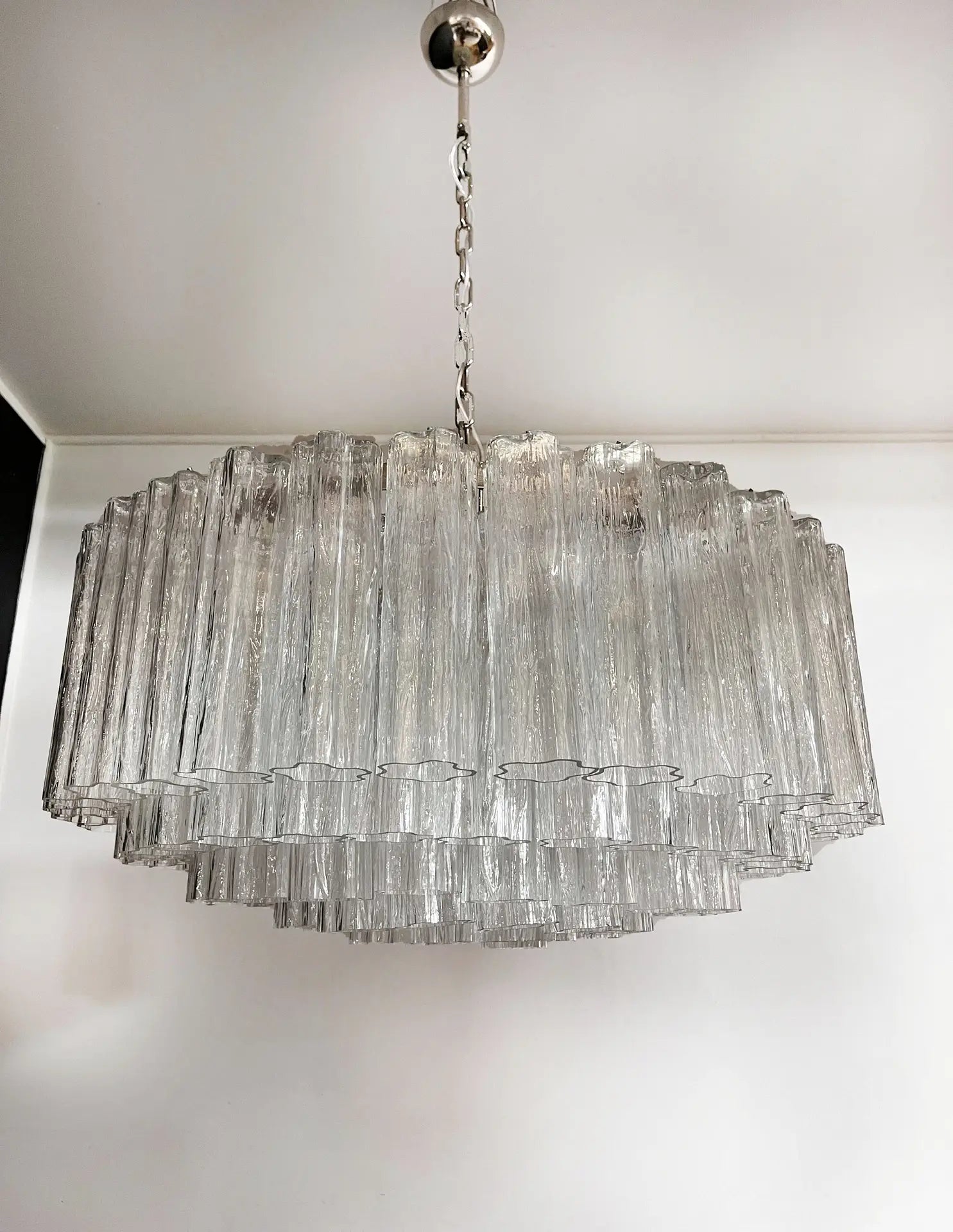 Murano Chandelier 101 Clear Glass Tubes