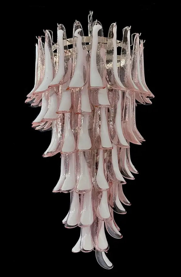 Murano Chandelier 83 Pink Petal Glass