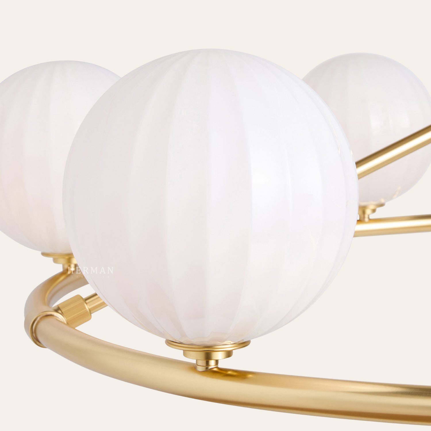 Enzo 48" Glass Round Chandelier