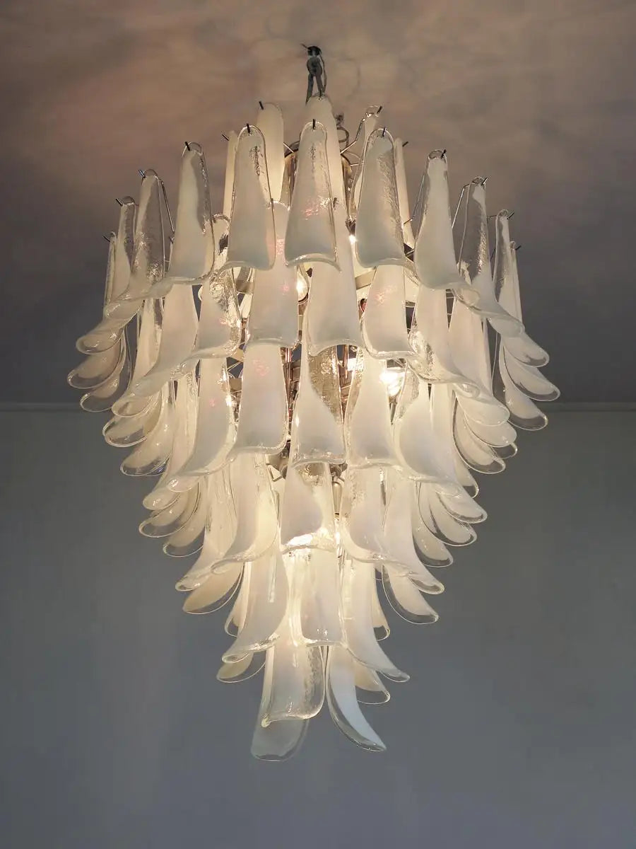 Chandelier Mazzega Murano, Italy - 85 glass petals