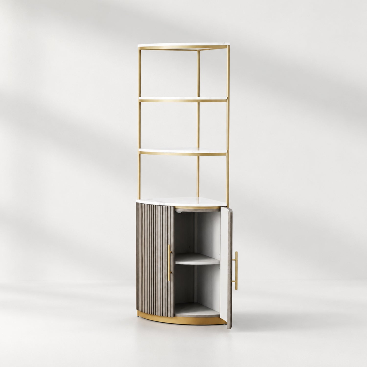 Finley Wooden Corner Cabinet