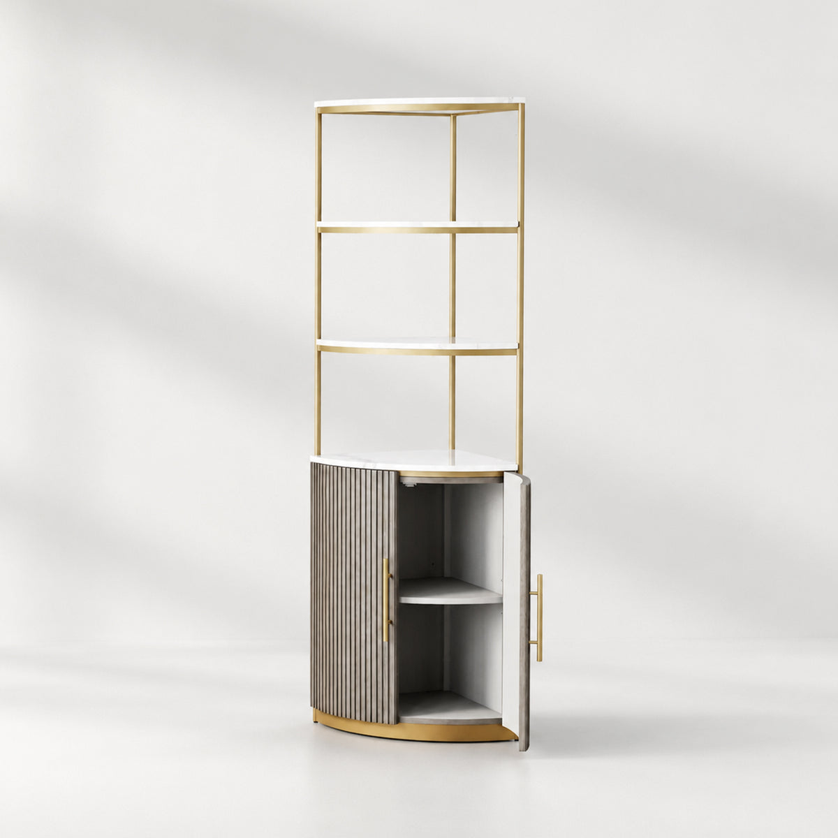 Finley Wooden Corner Cabinet